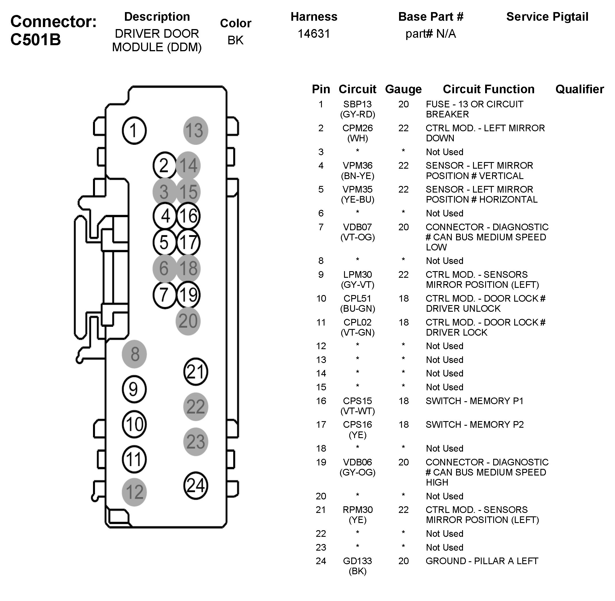 Factory service manual diagram