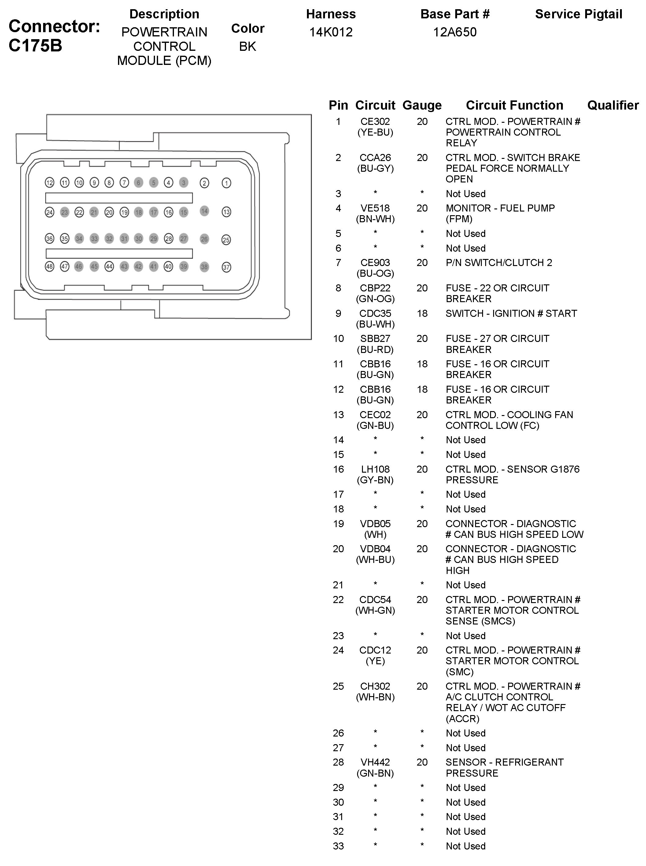 Factory service manual diagram