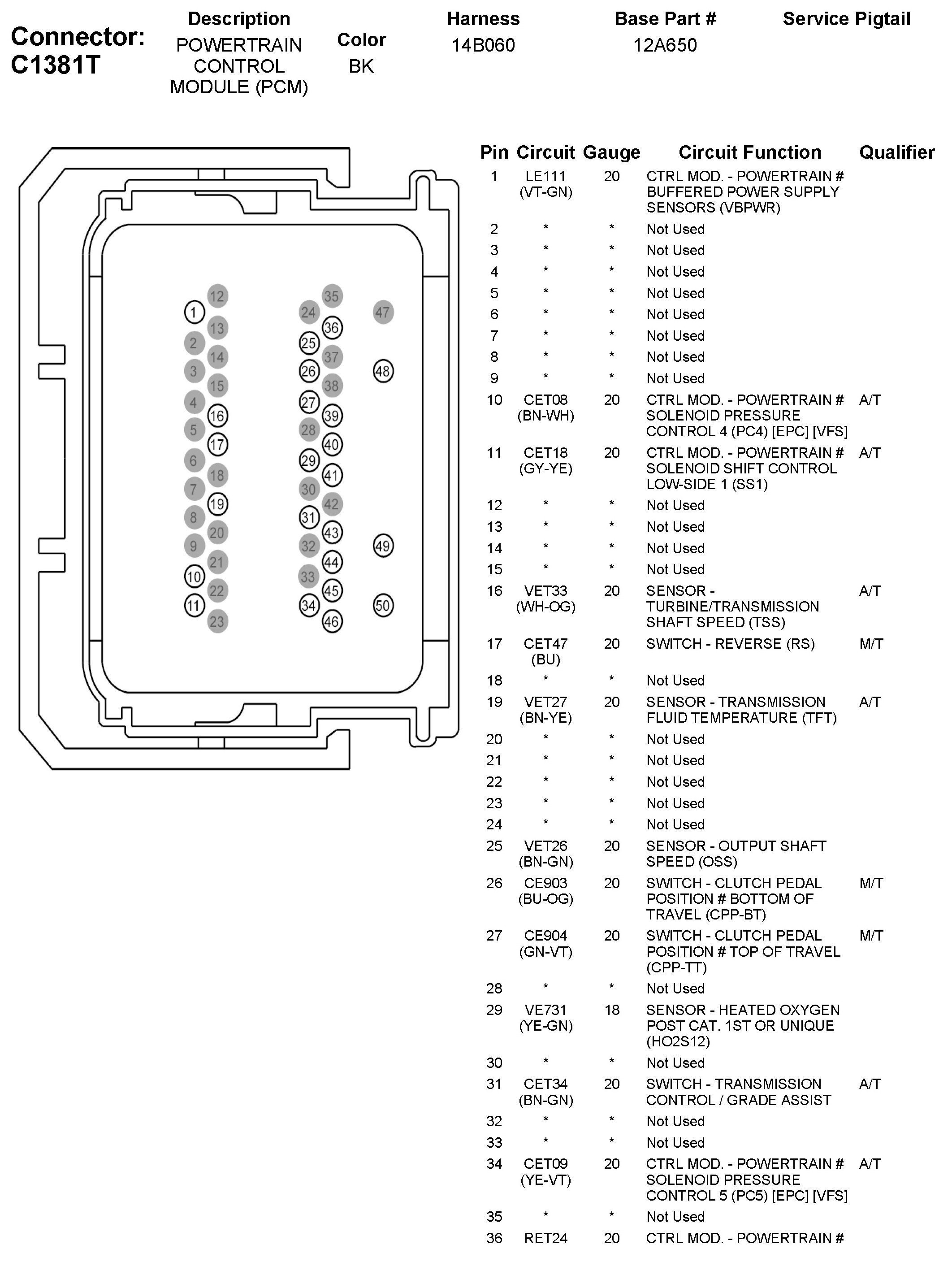 Factory service manual diagram