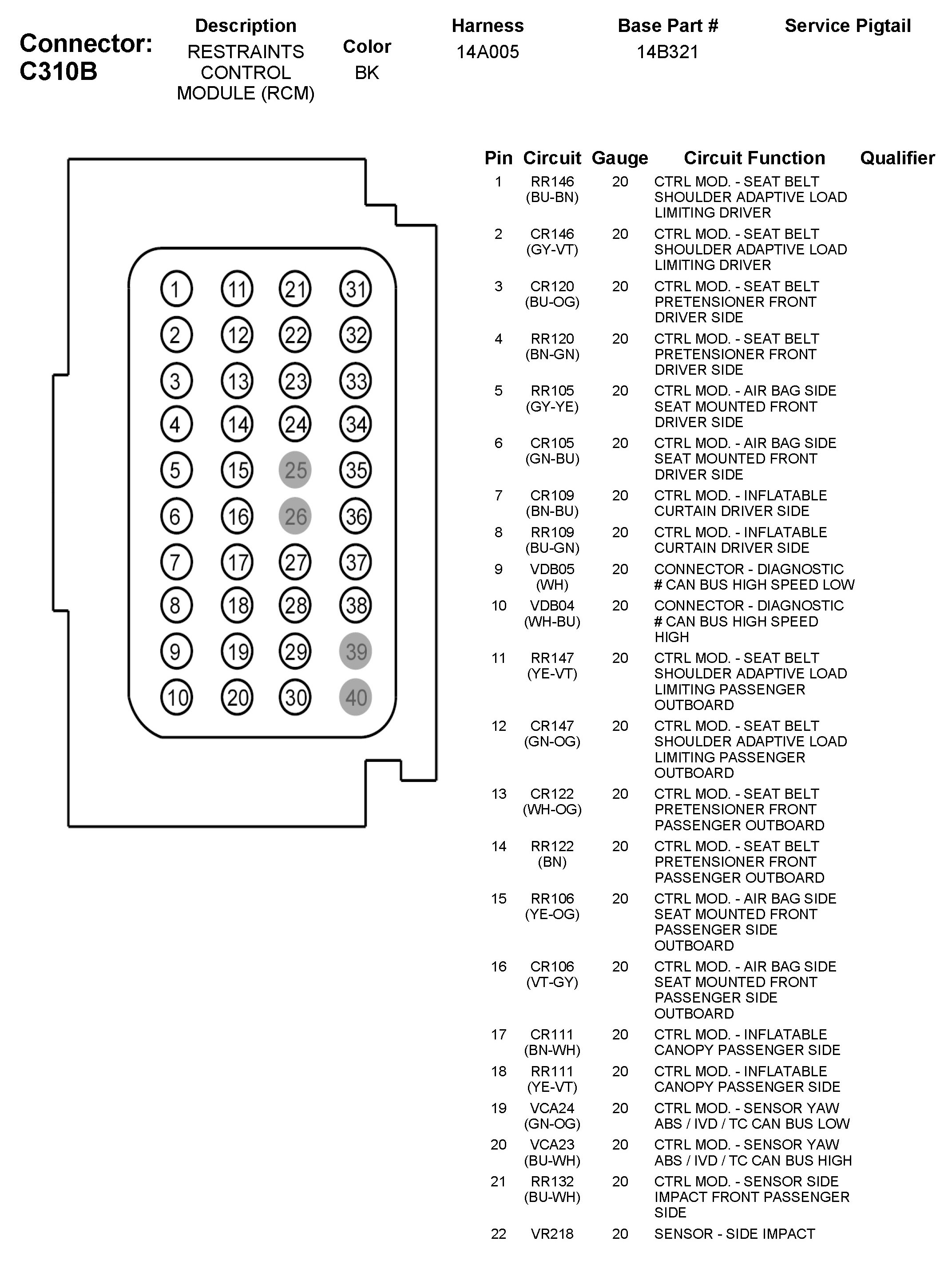 Factory service manual diagram