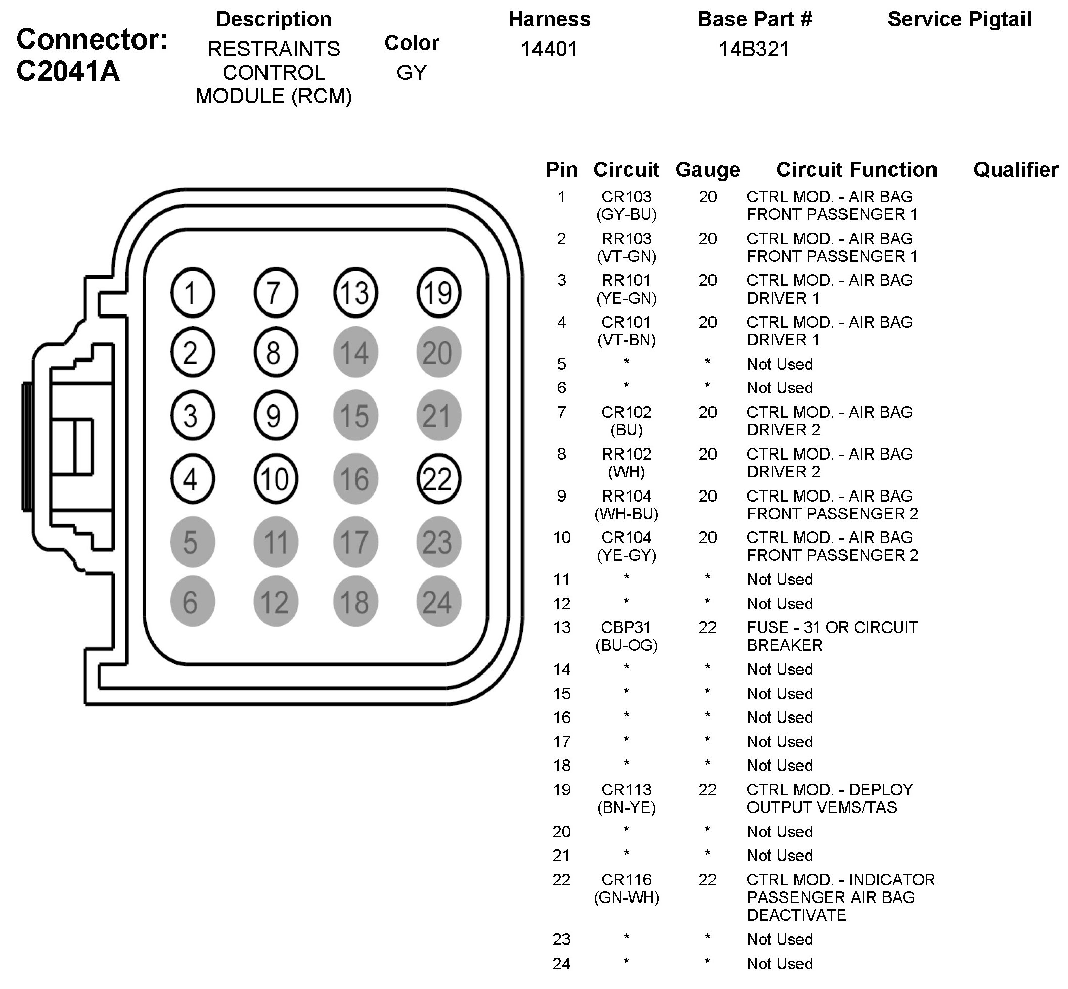 Factory service manual diagram