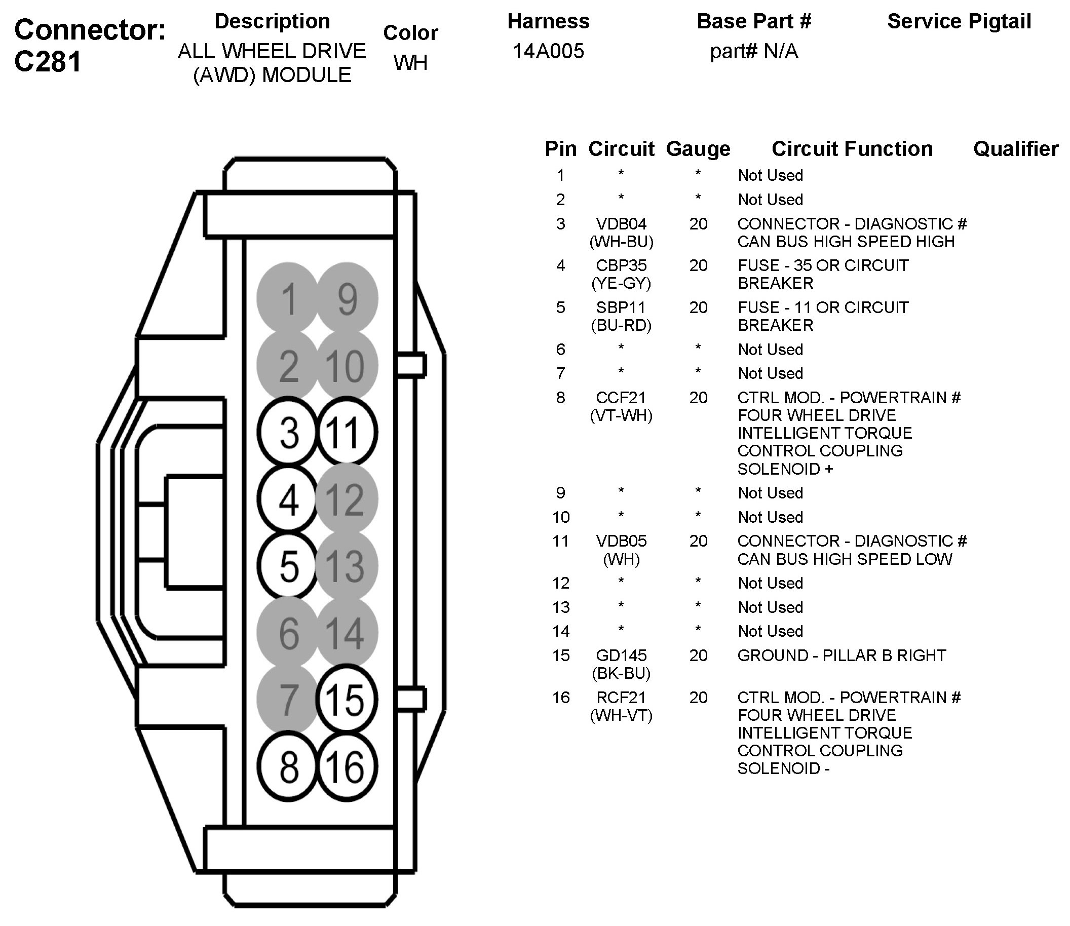 Factory service manual diagram