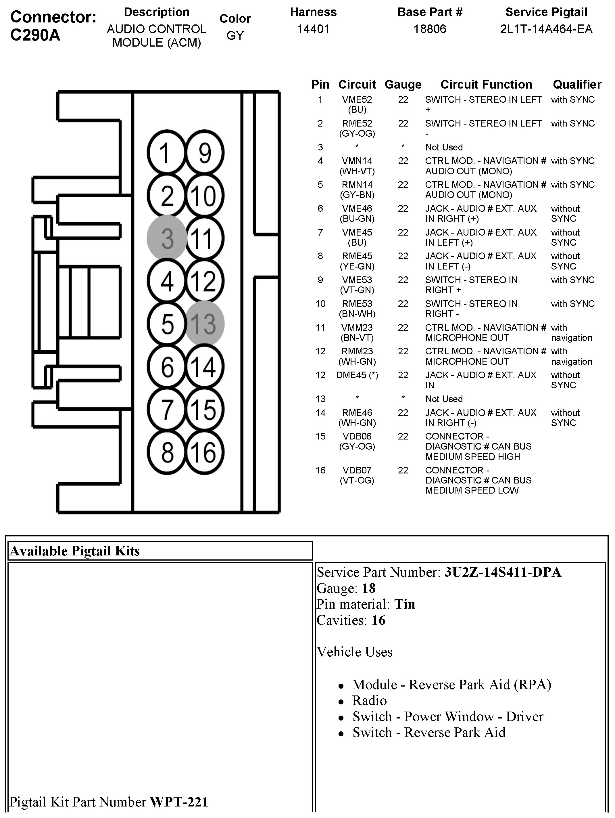 Factory service manual diagram