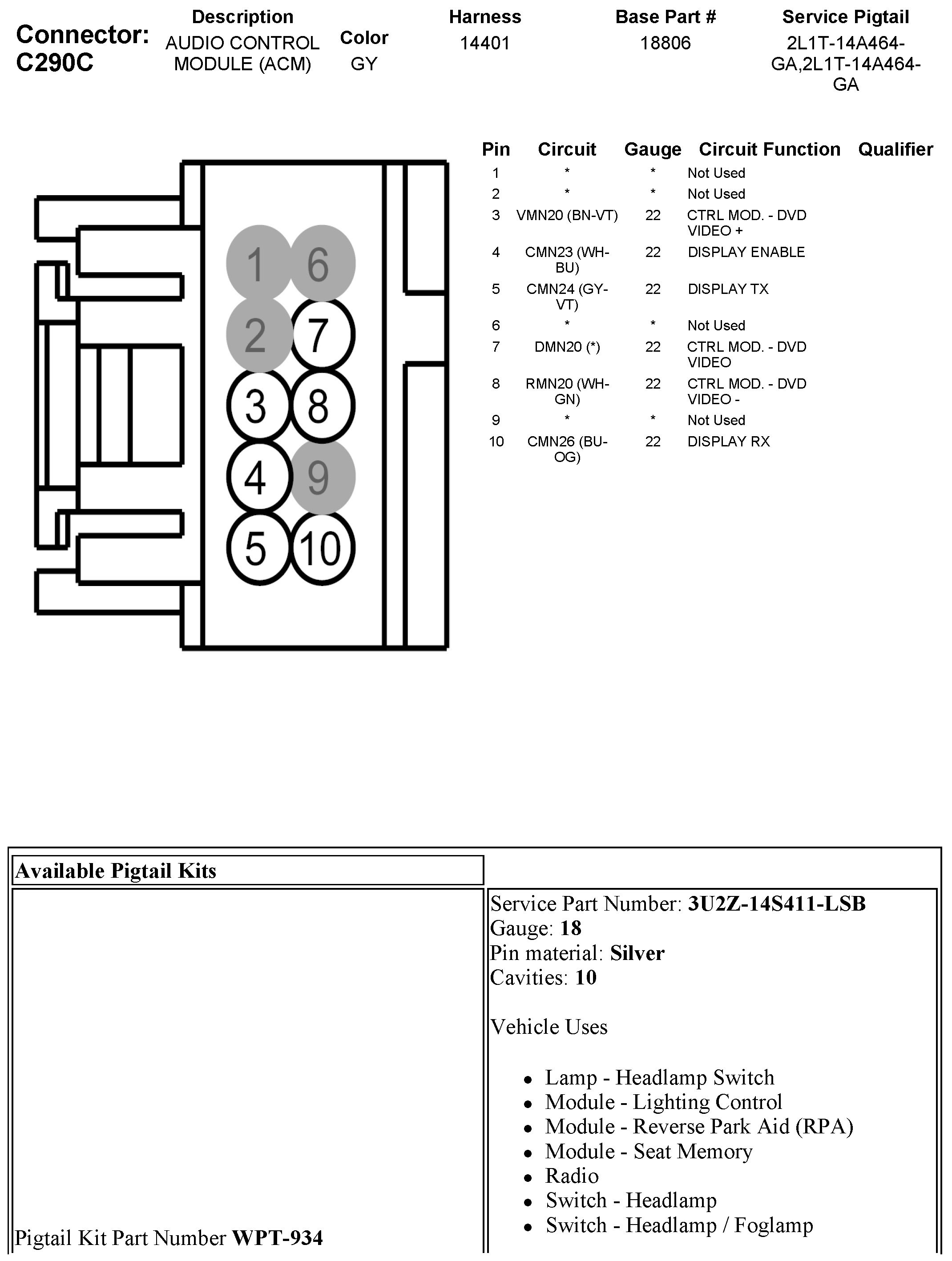 Factory service manual diagram