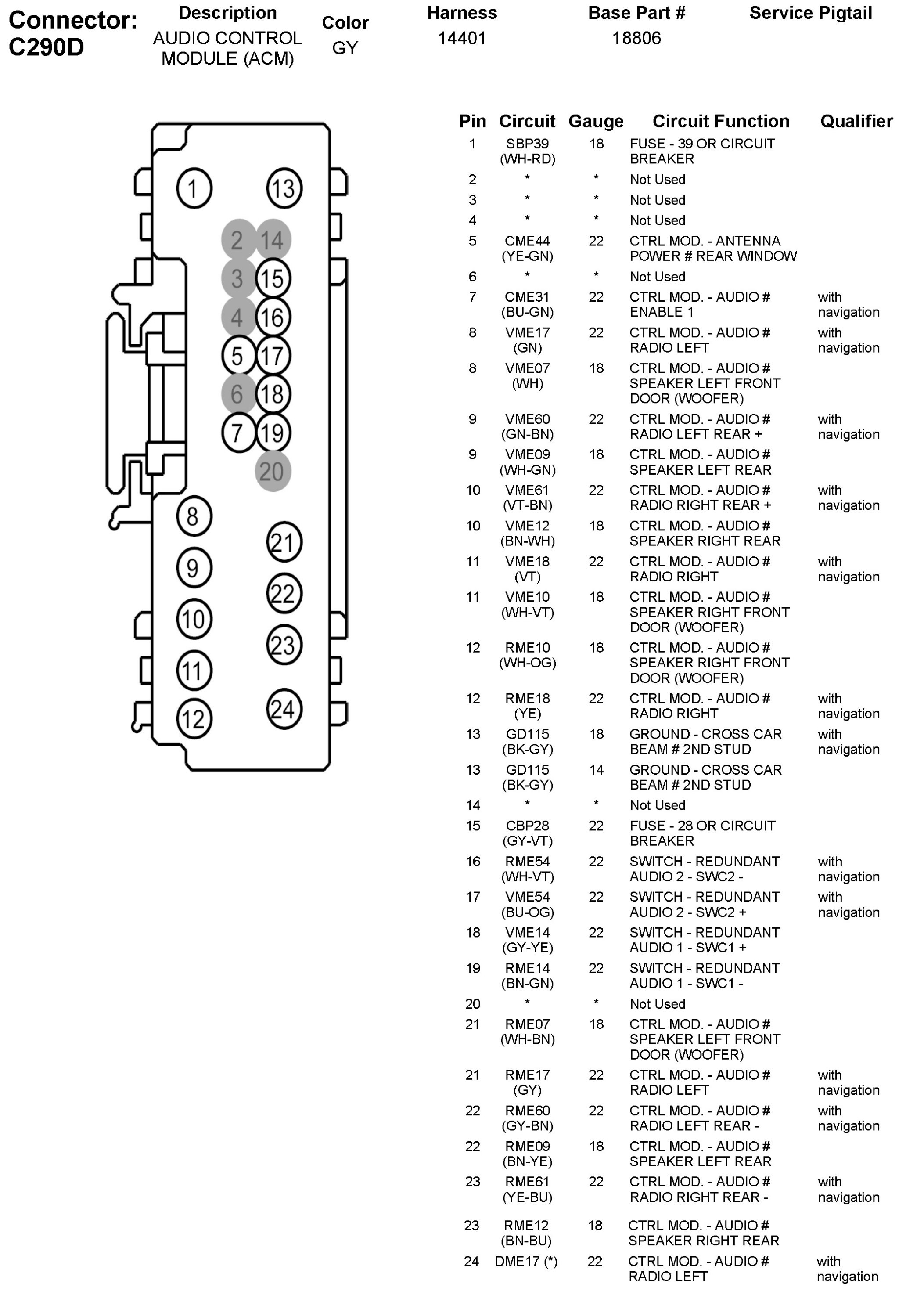 Factory service manual diagram