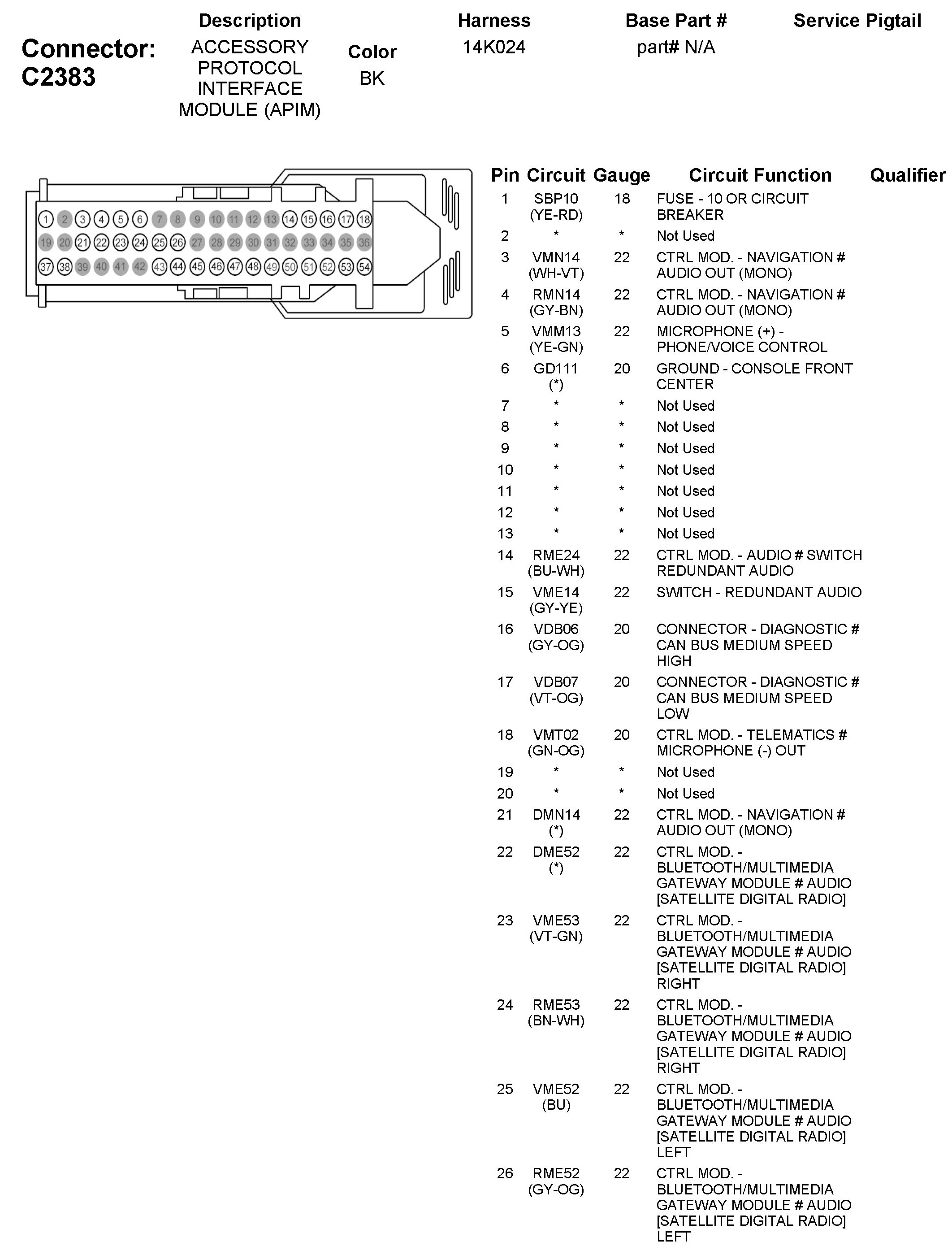 Factory service manual diagram