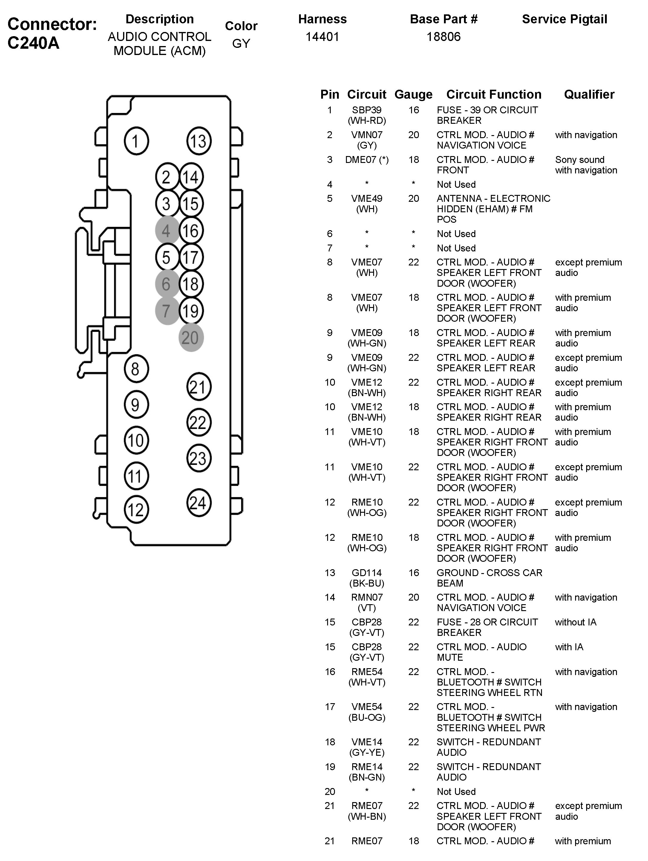 Factory service manual diagram