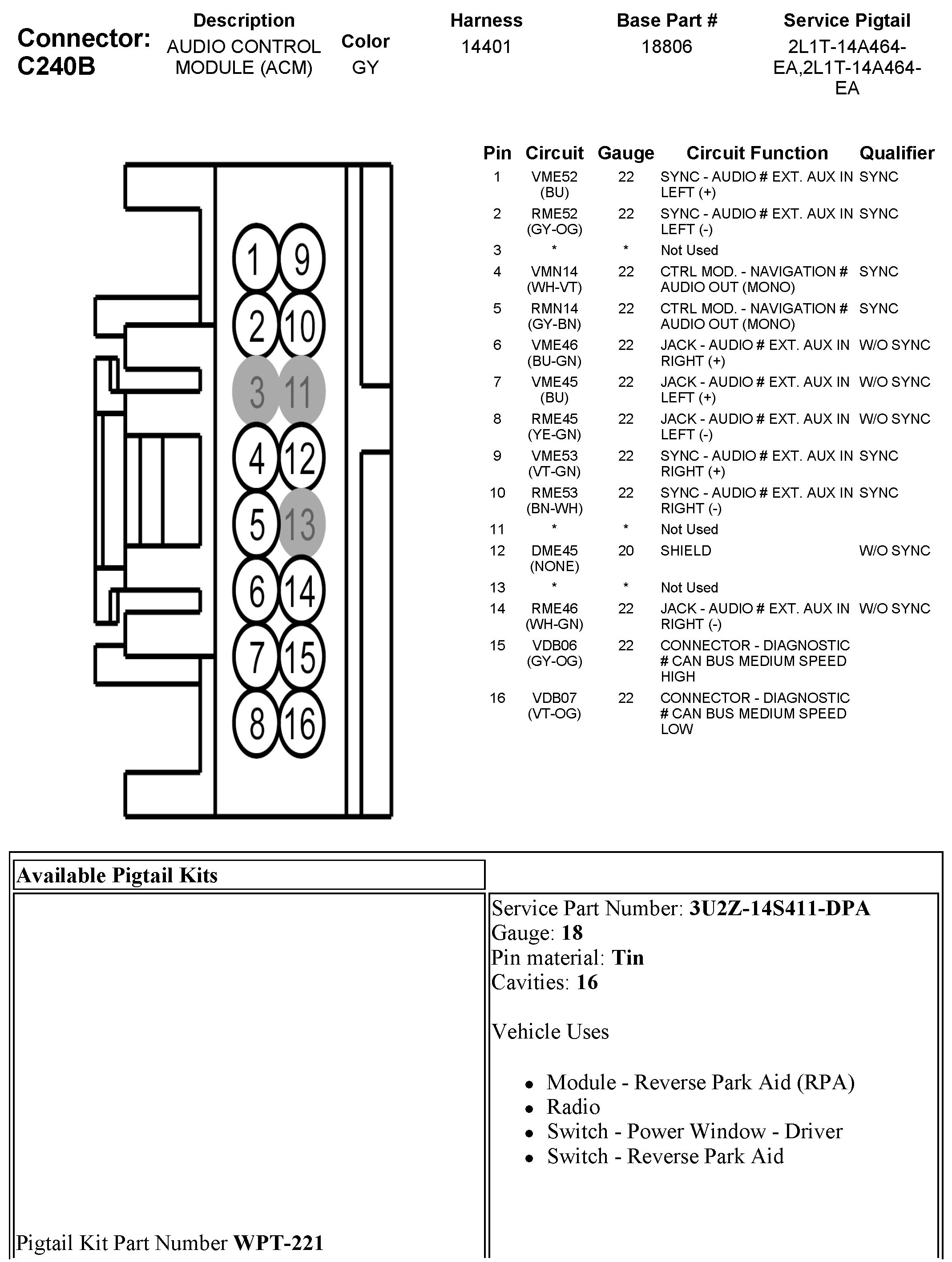 Factory service manual diagram