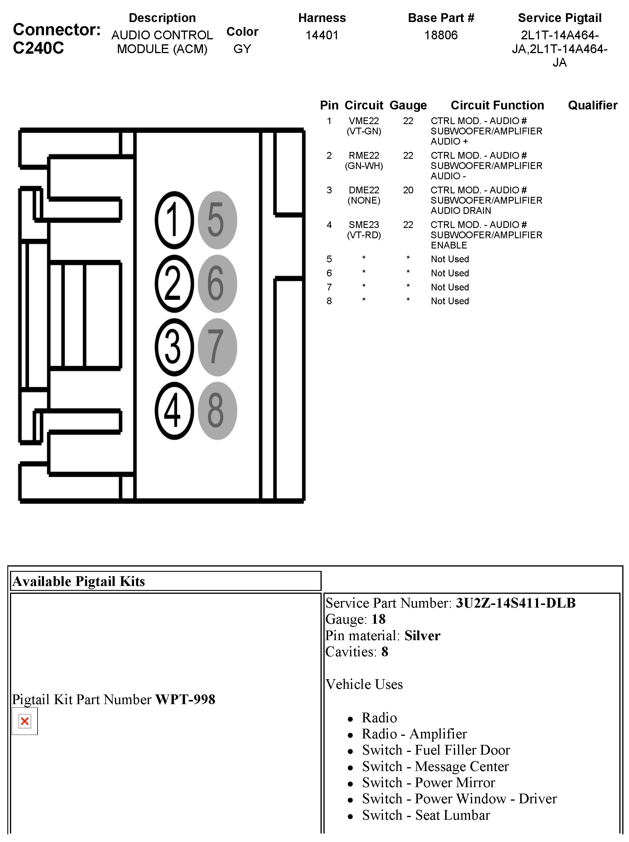 Factory service manual diagram