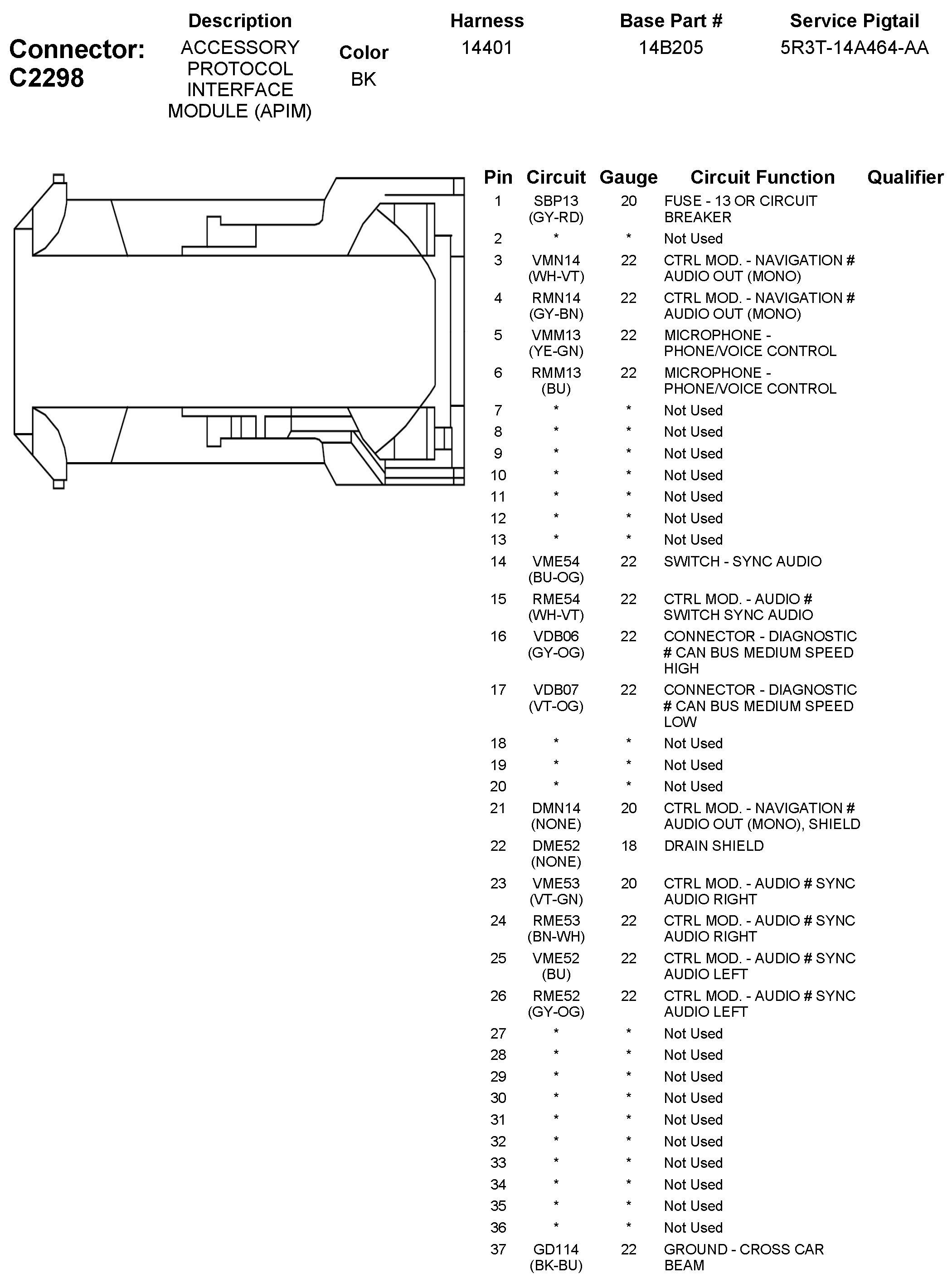 Factory service manual diagram