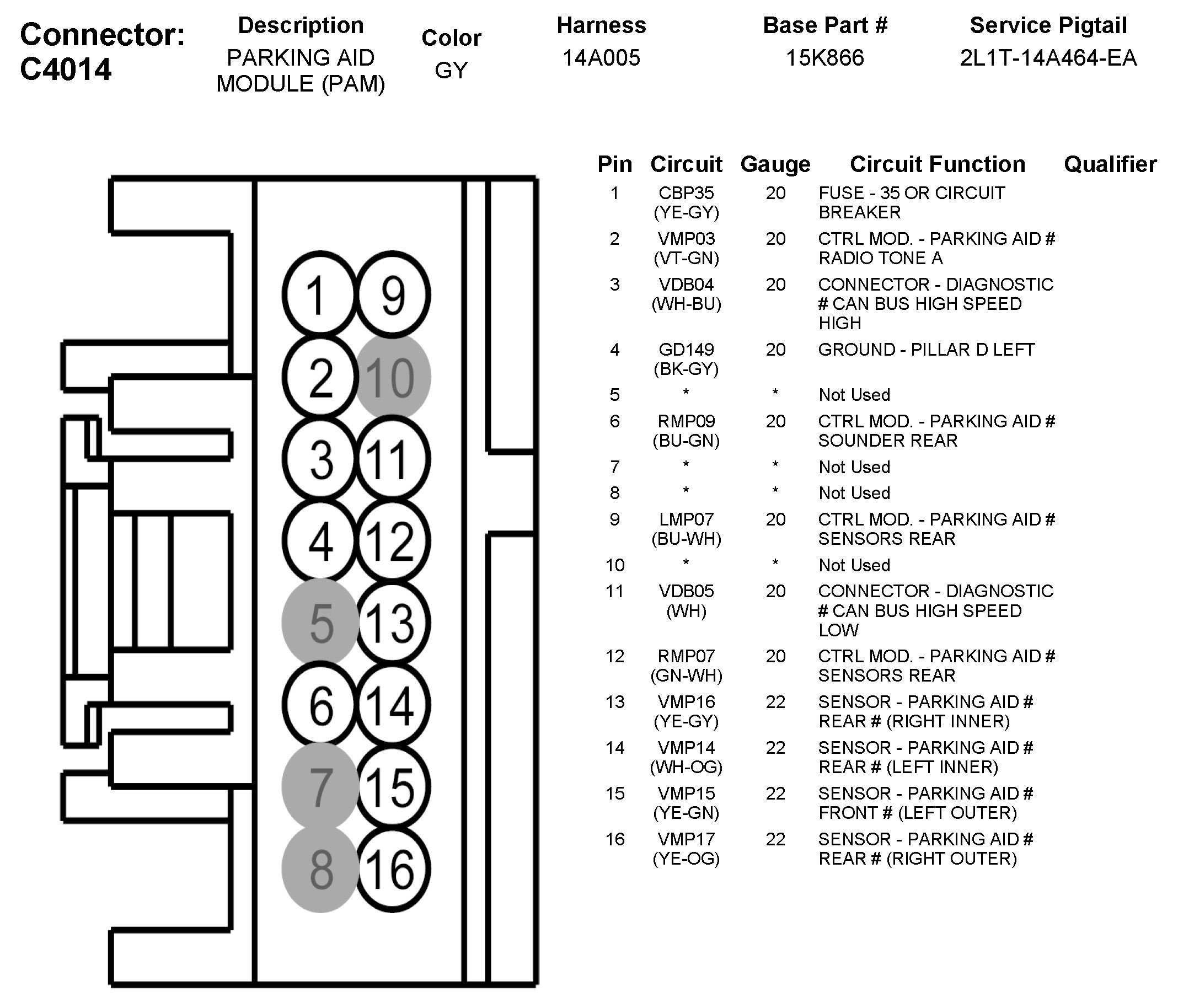 Factory service manual diagram