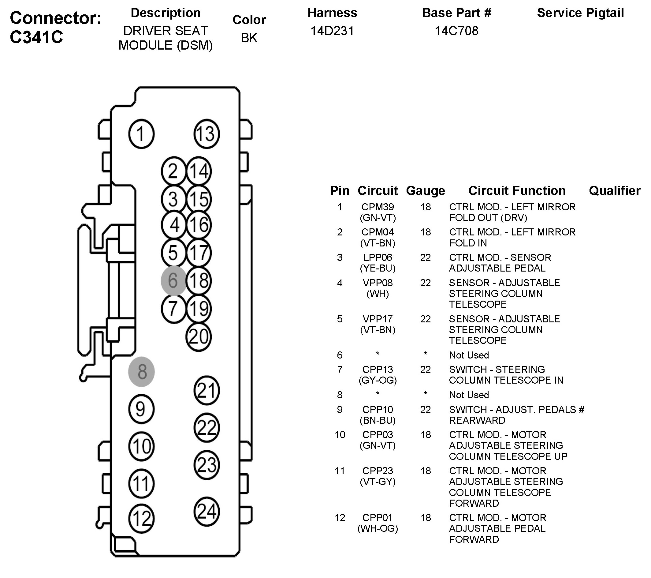 Factory service manual diagram