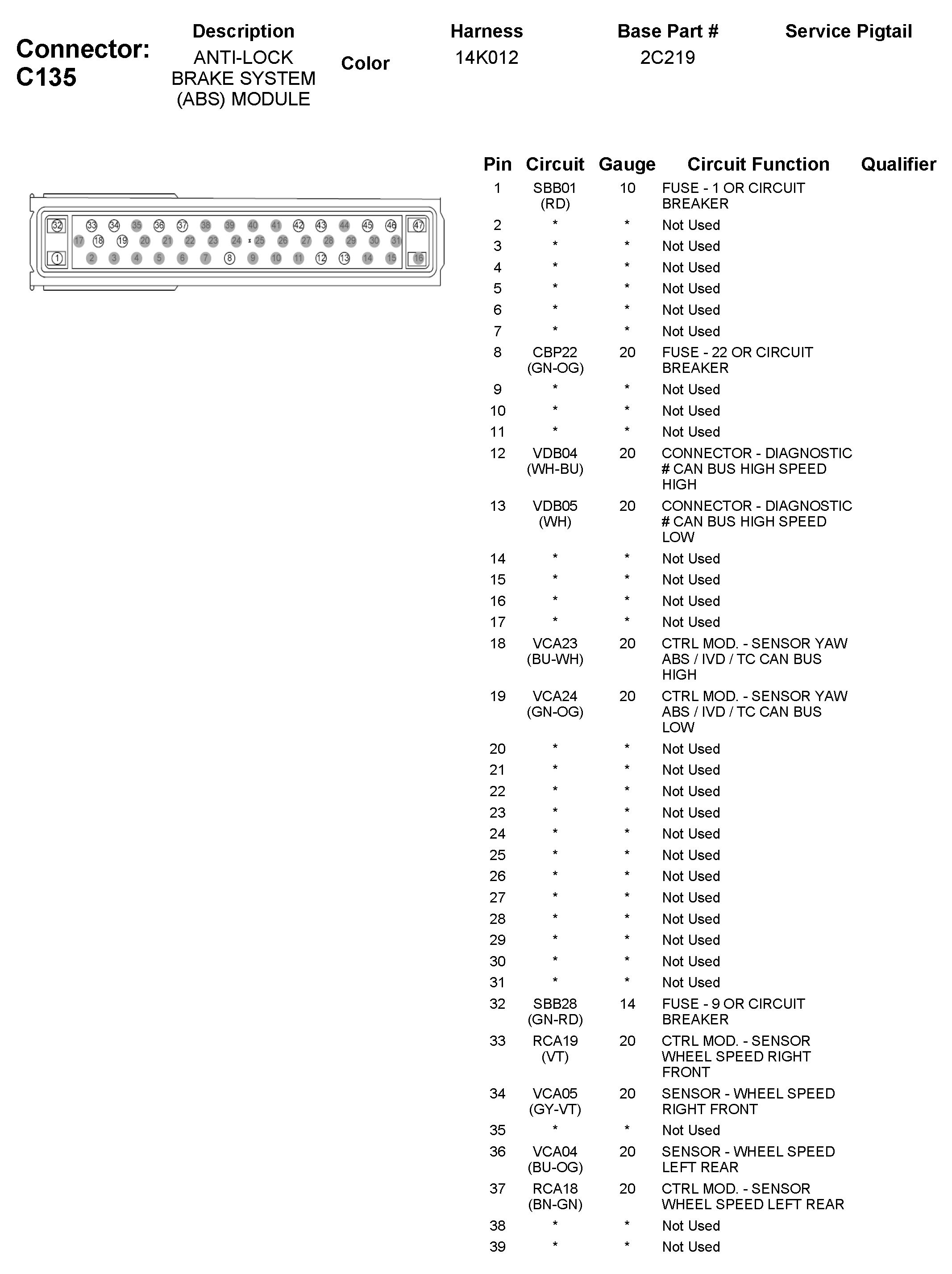 Factory service manual diagram