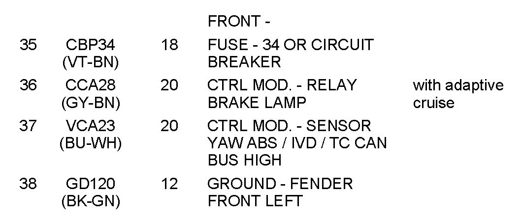 Factory service manual diagram