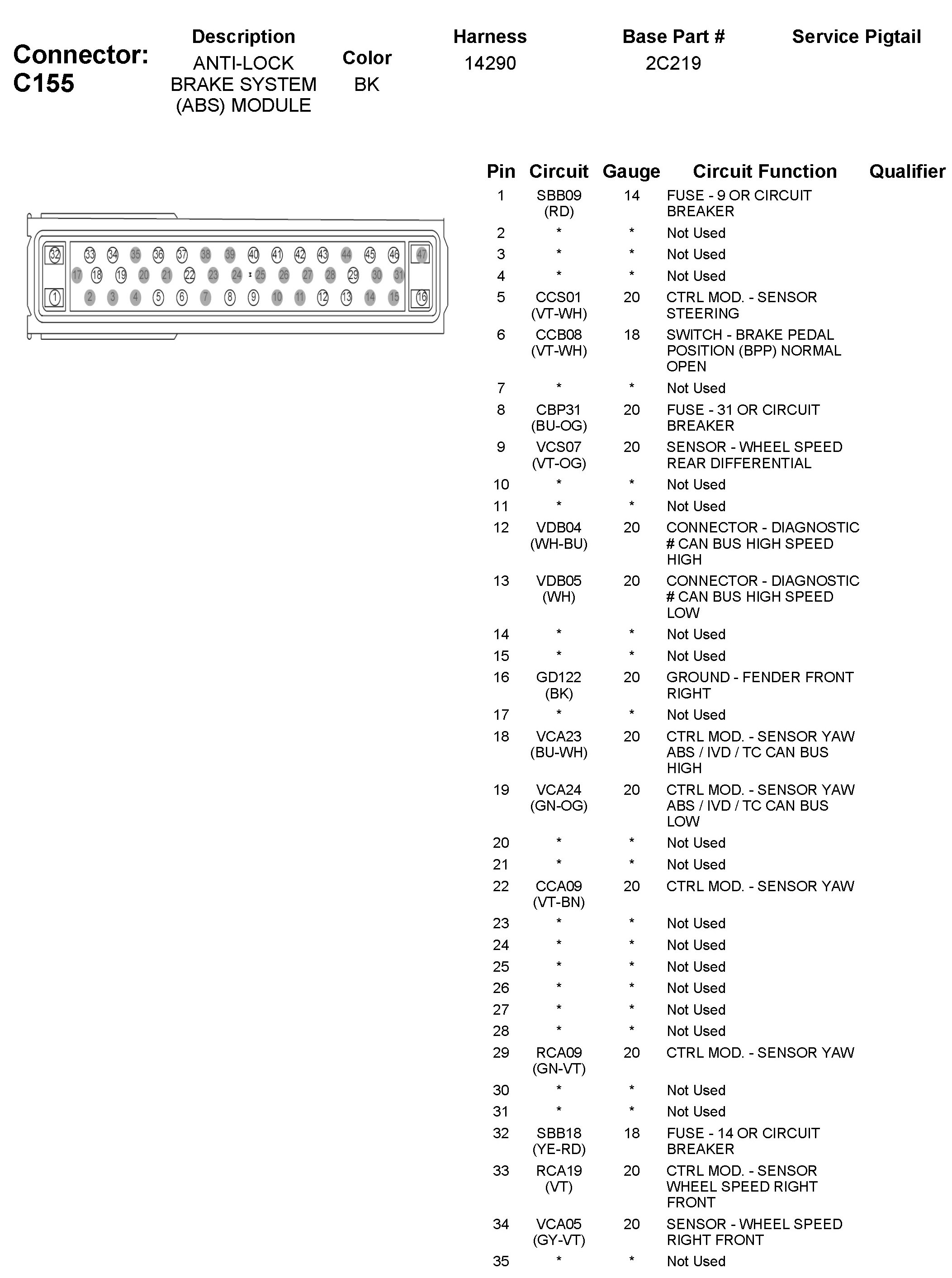 Factory service manual diagram