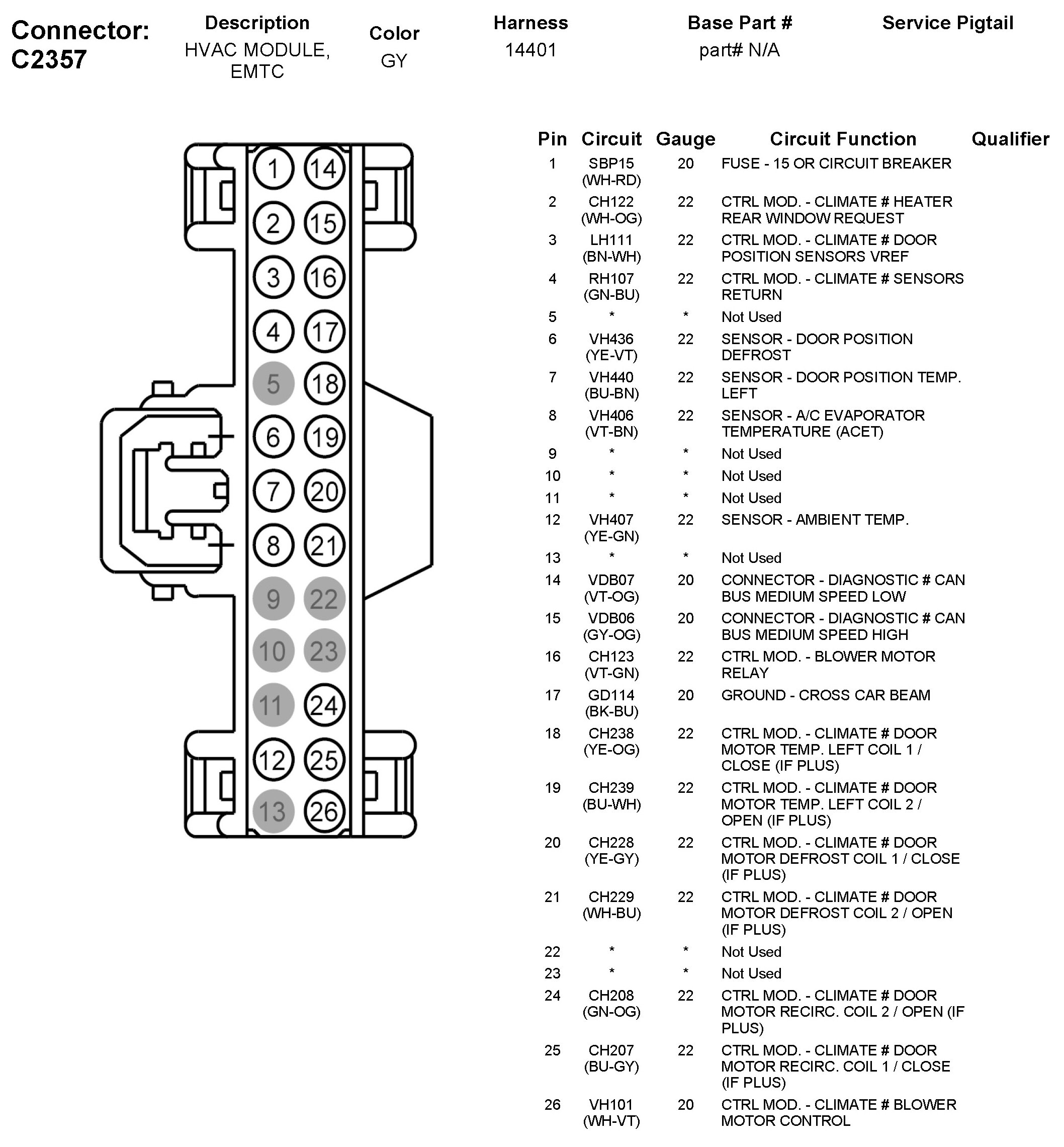 Factory service manual diagram