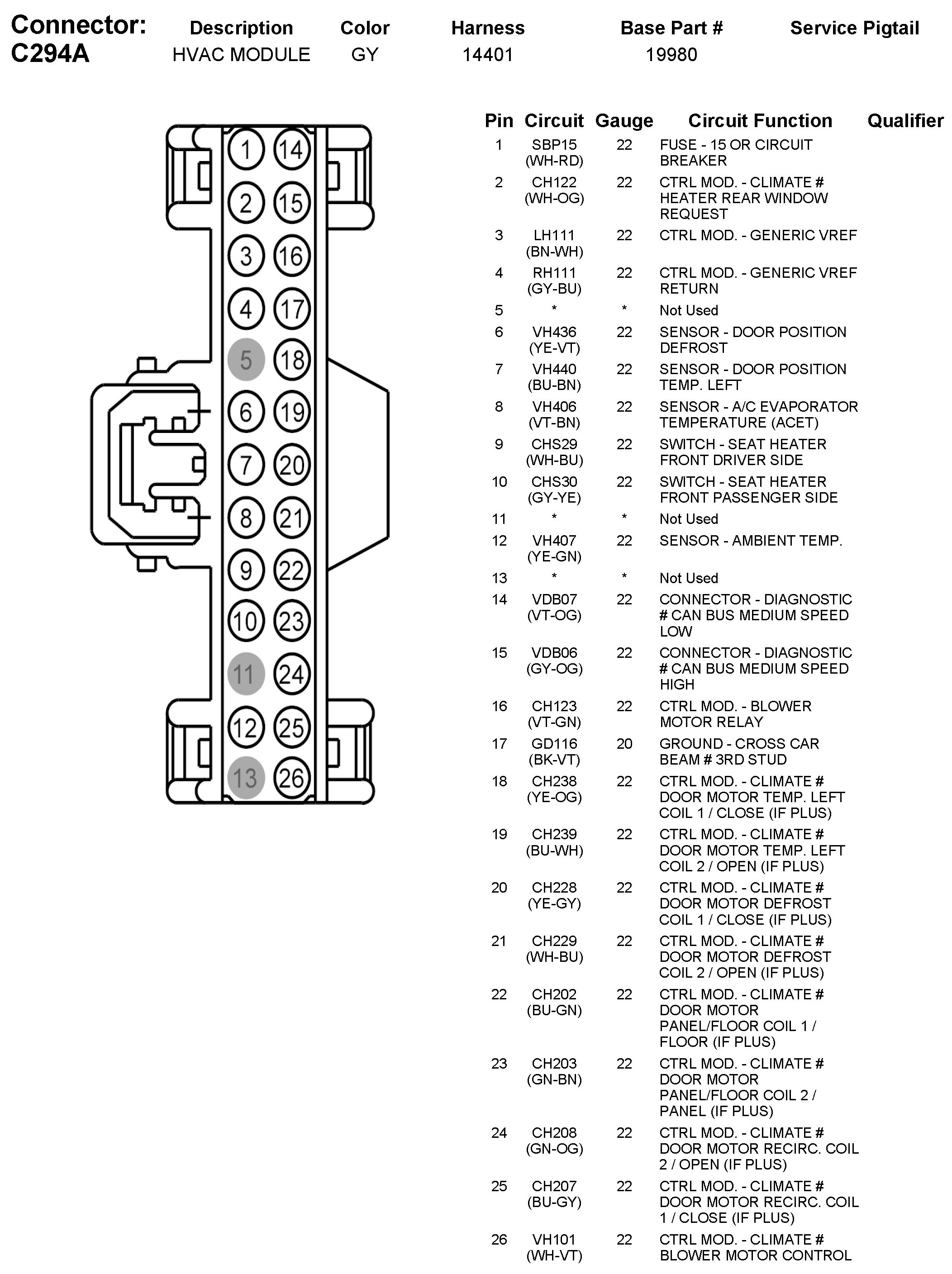 Factory service manual diagram