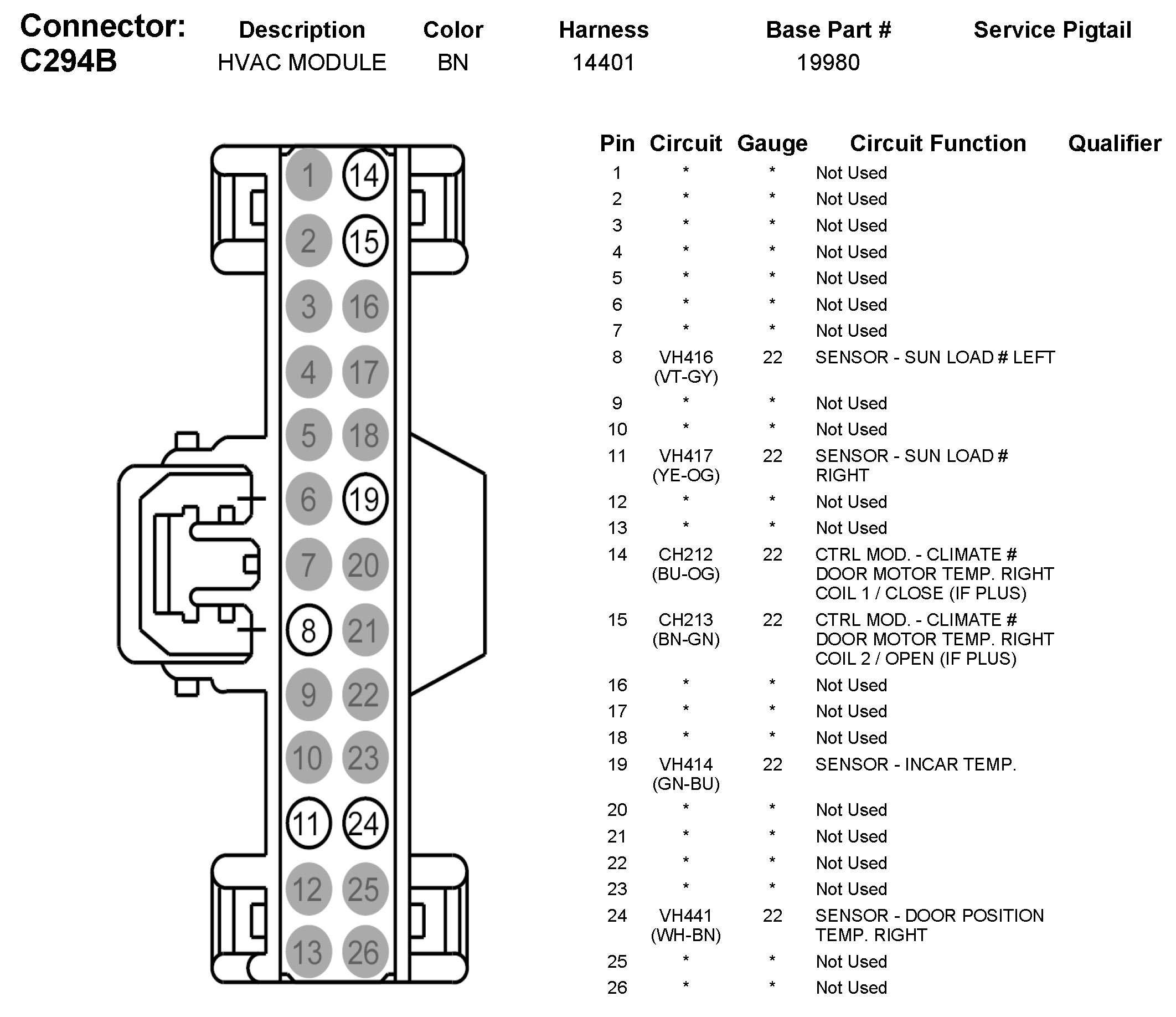 Factory service manual diagram