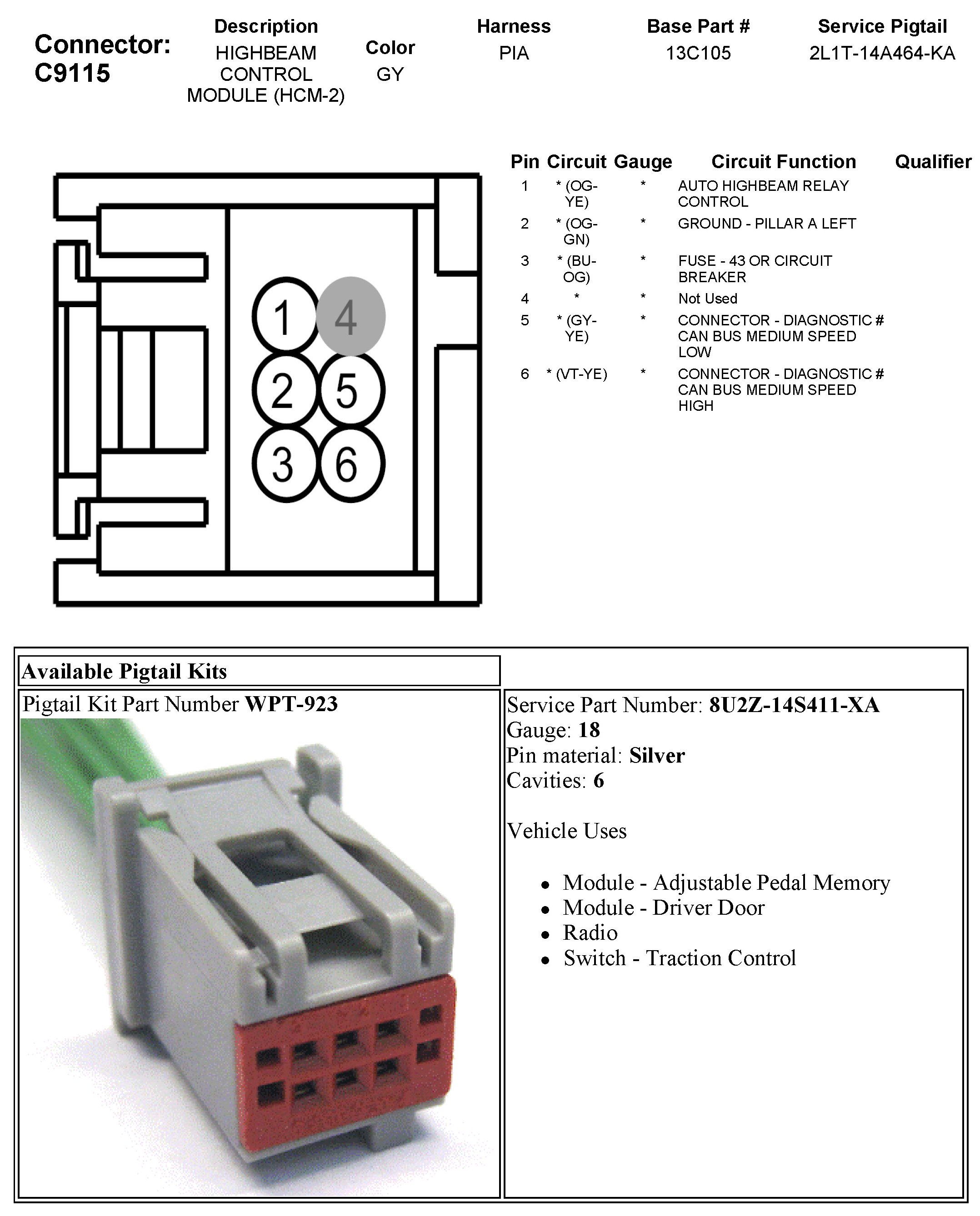 Factory service manual diagram