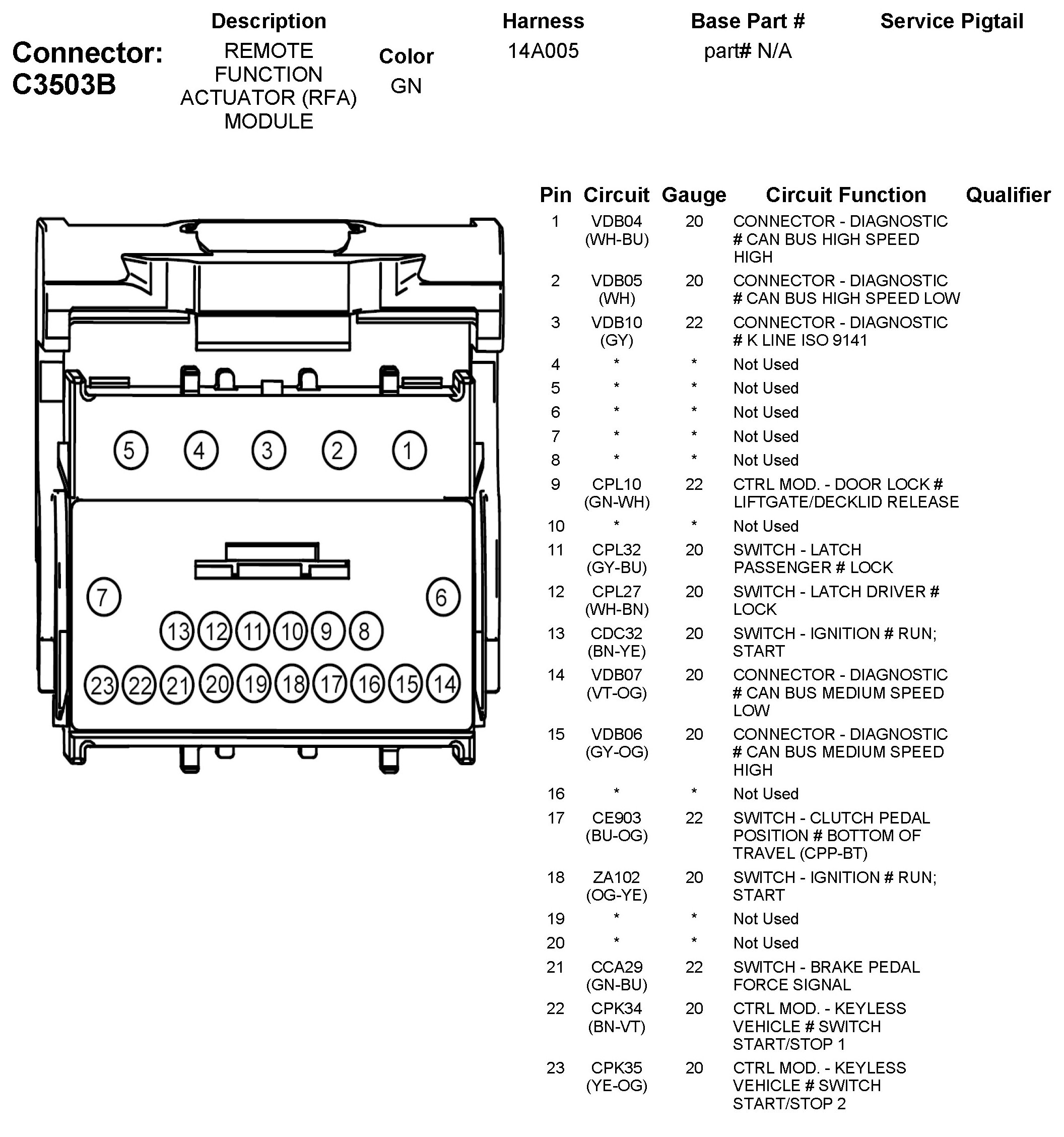 Factory service manual diagram