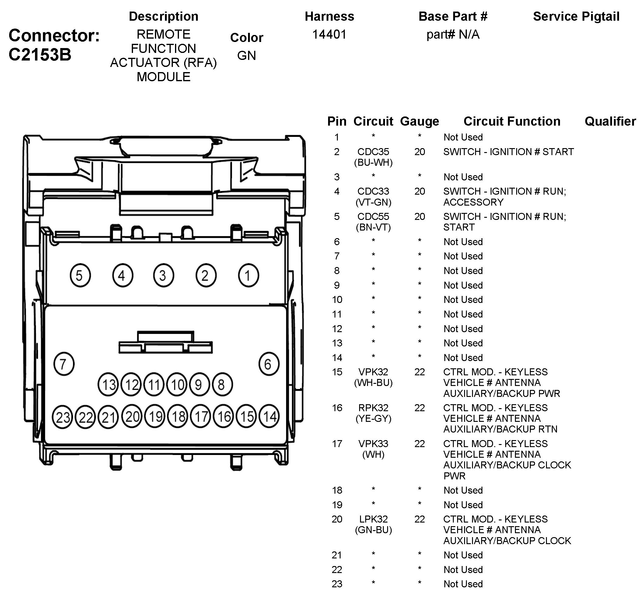 Factory service manual diagram