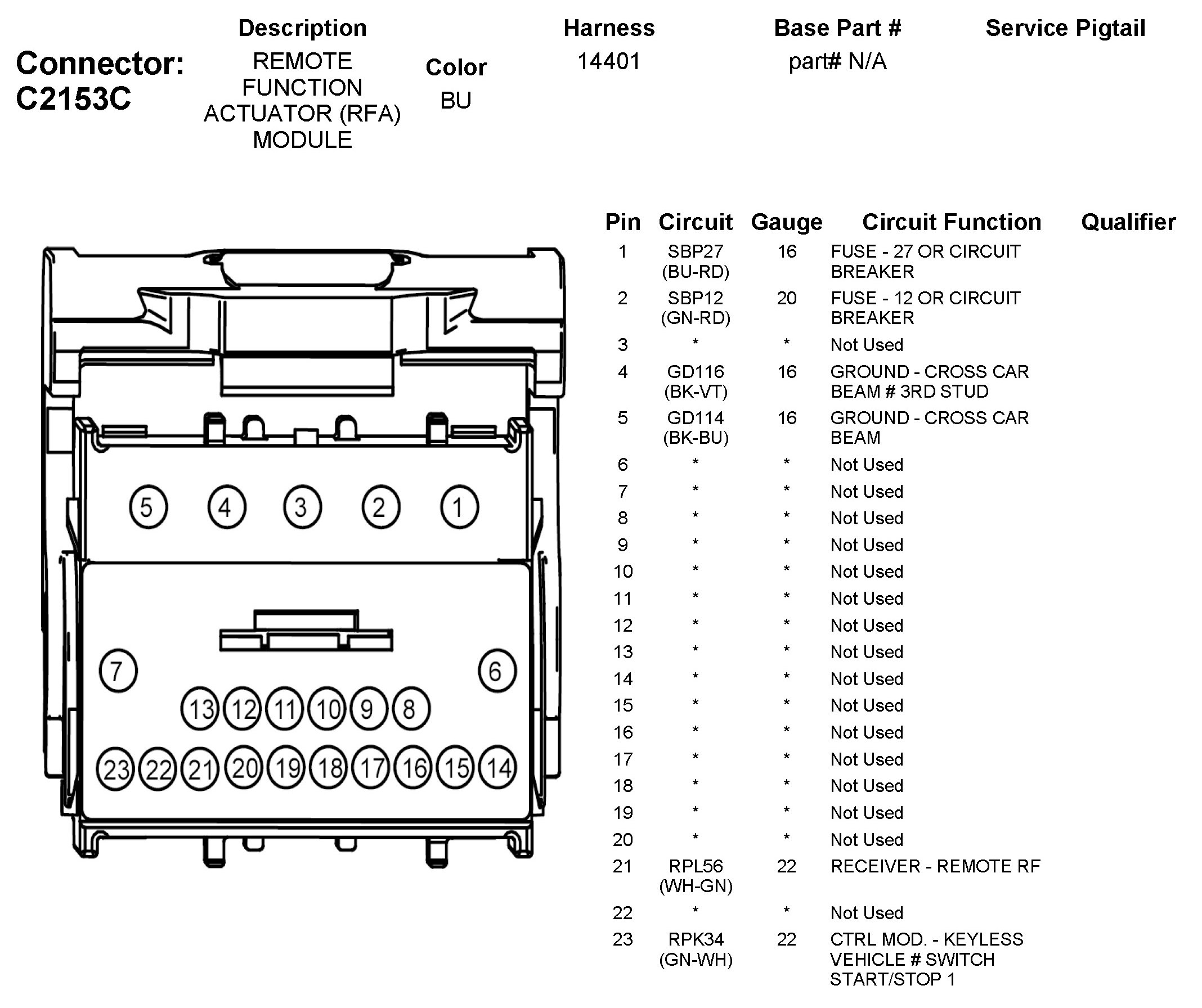 Factory service manual diagram
