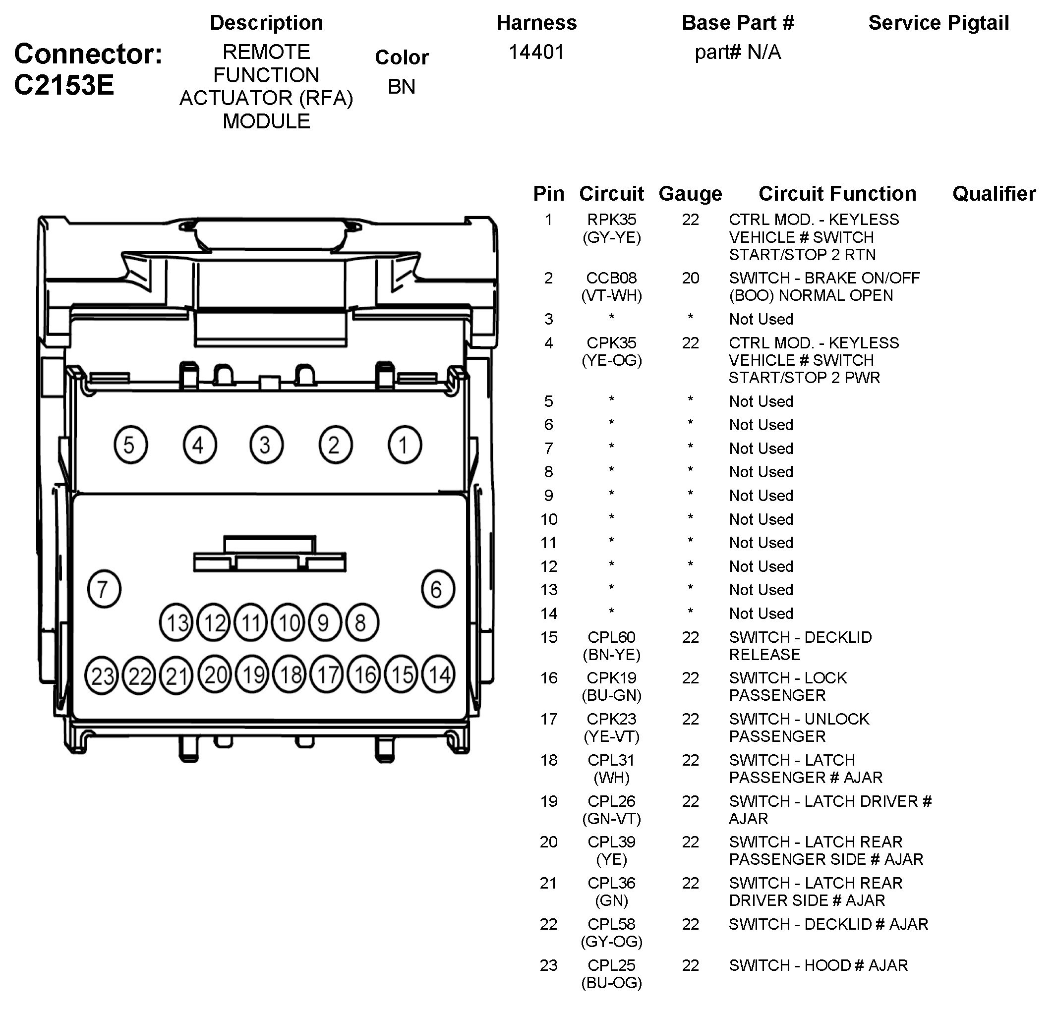 Factory service manual diagram