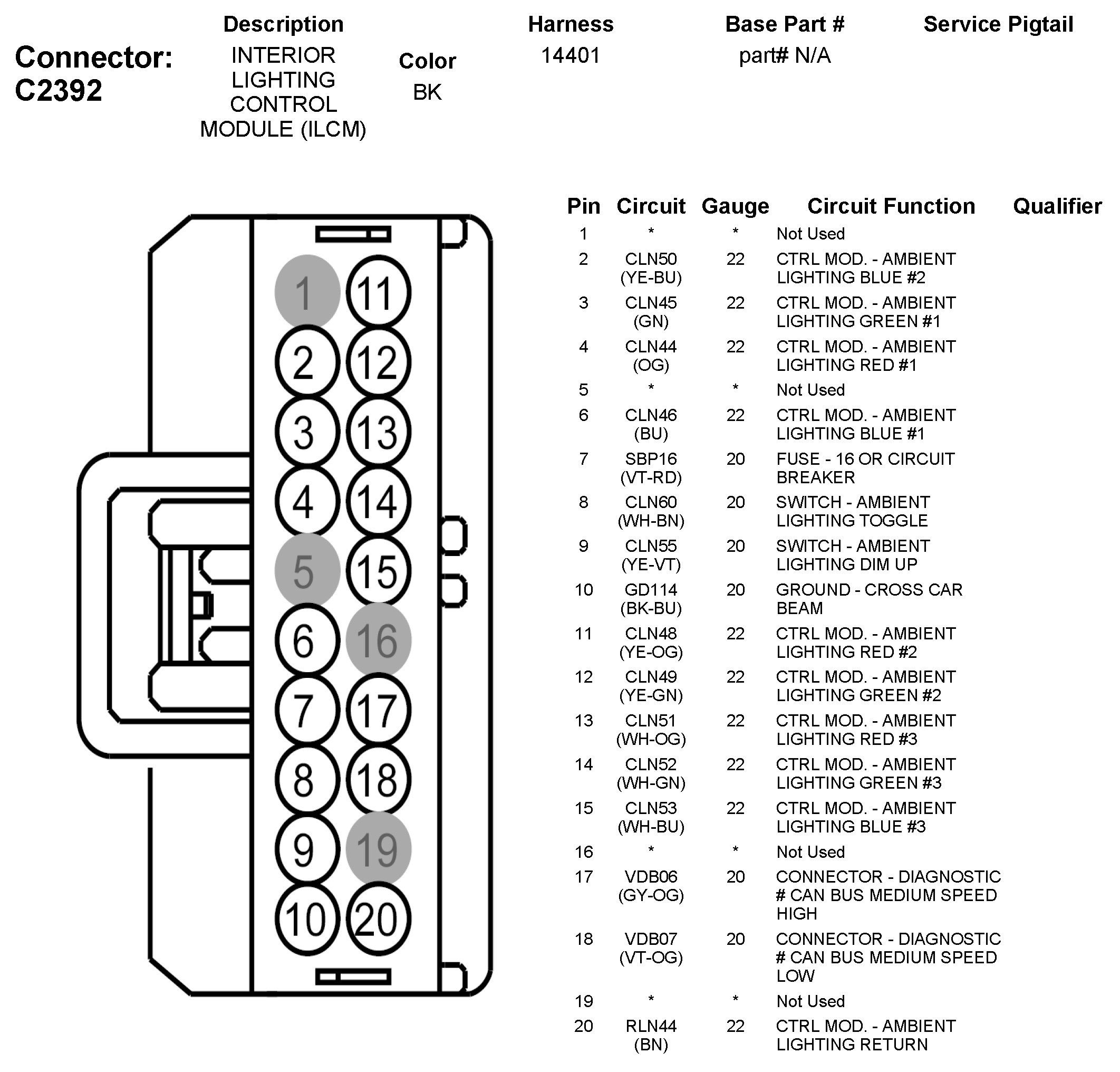 Factory service manual diagram