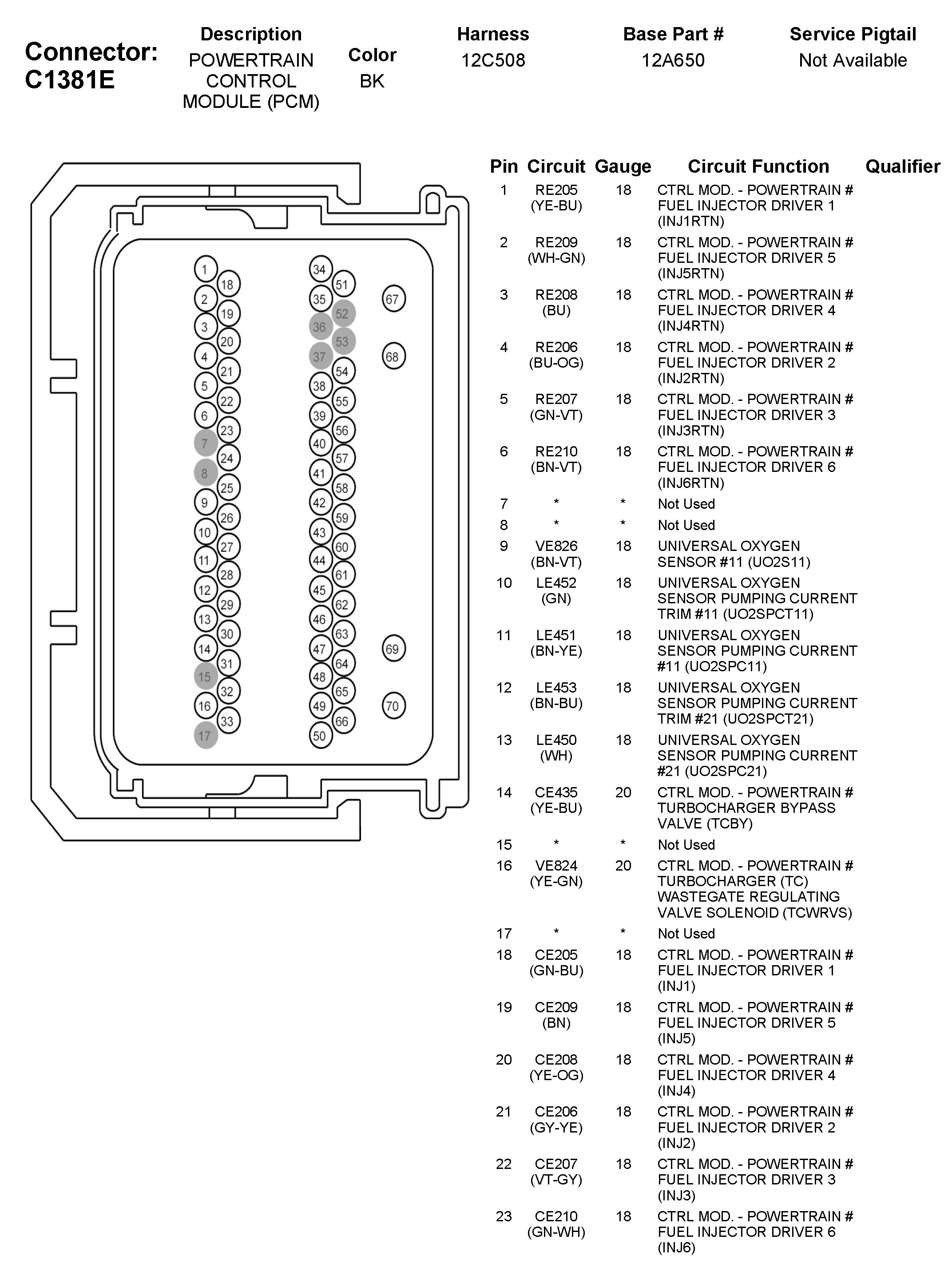 Factory service manual diagram