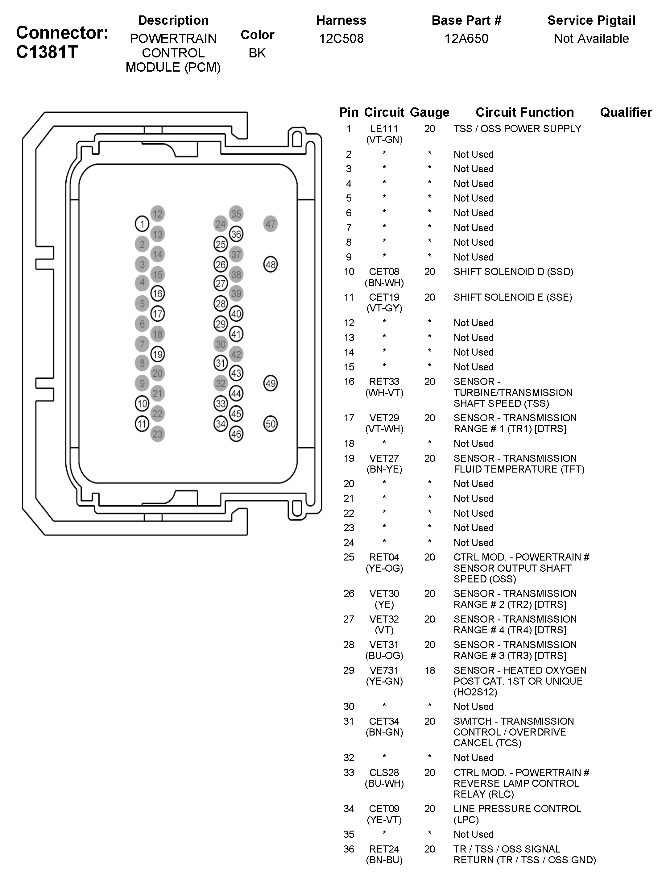 Factory service manual diagram