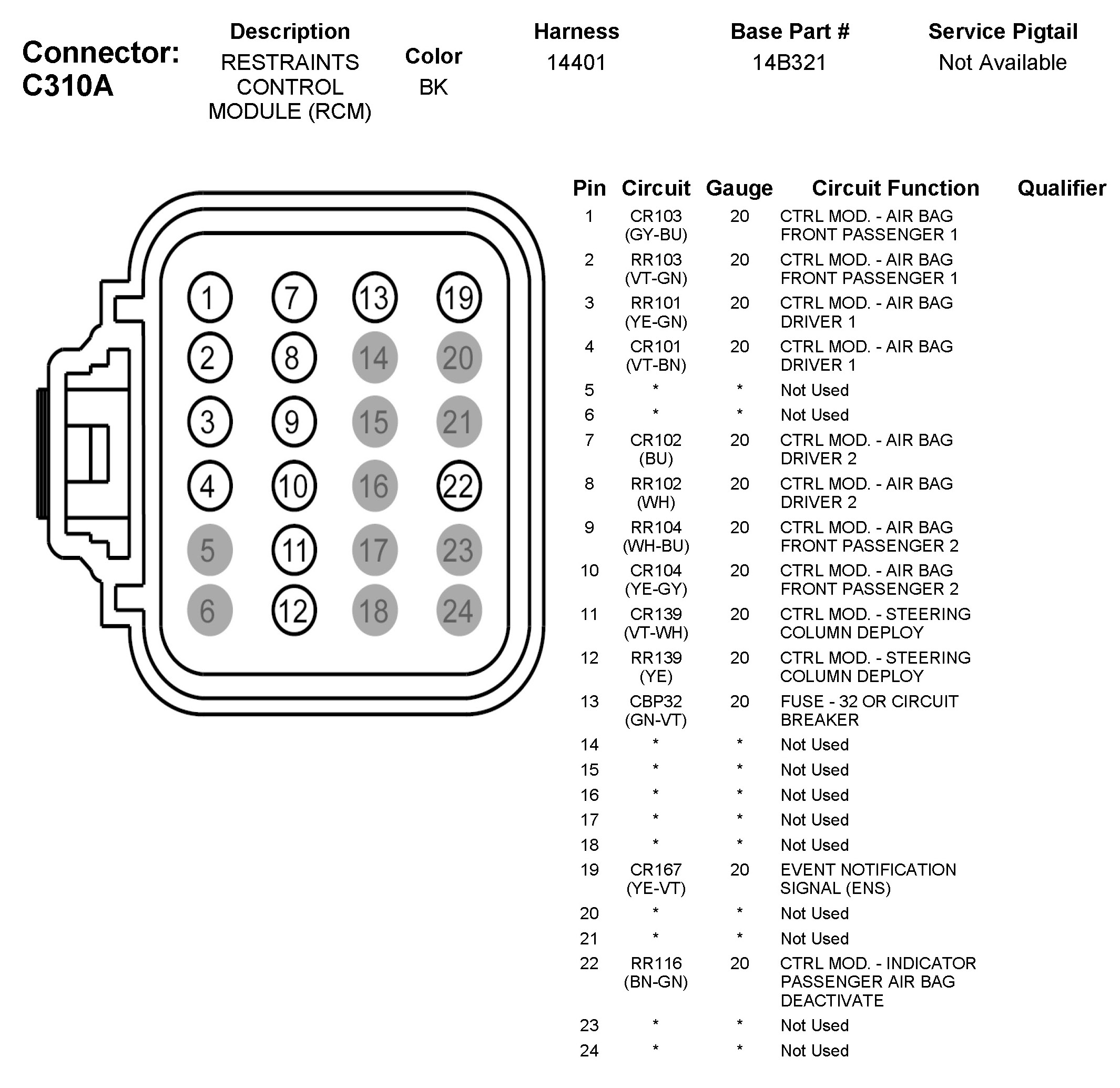 Factory service manual diagram