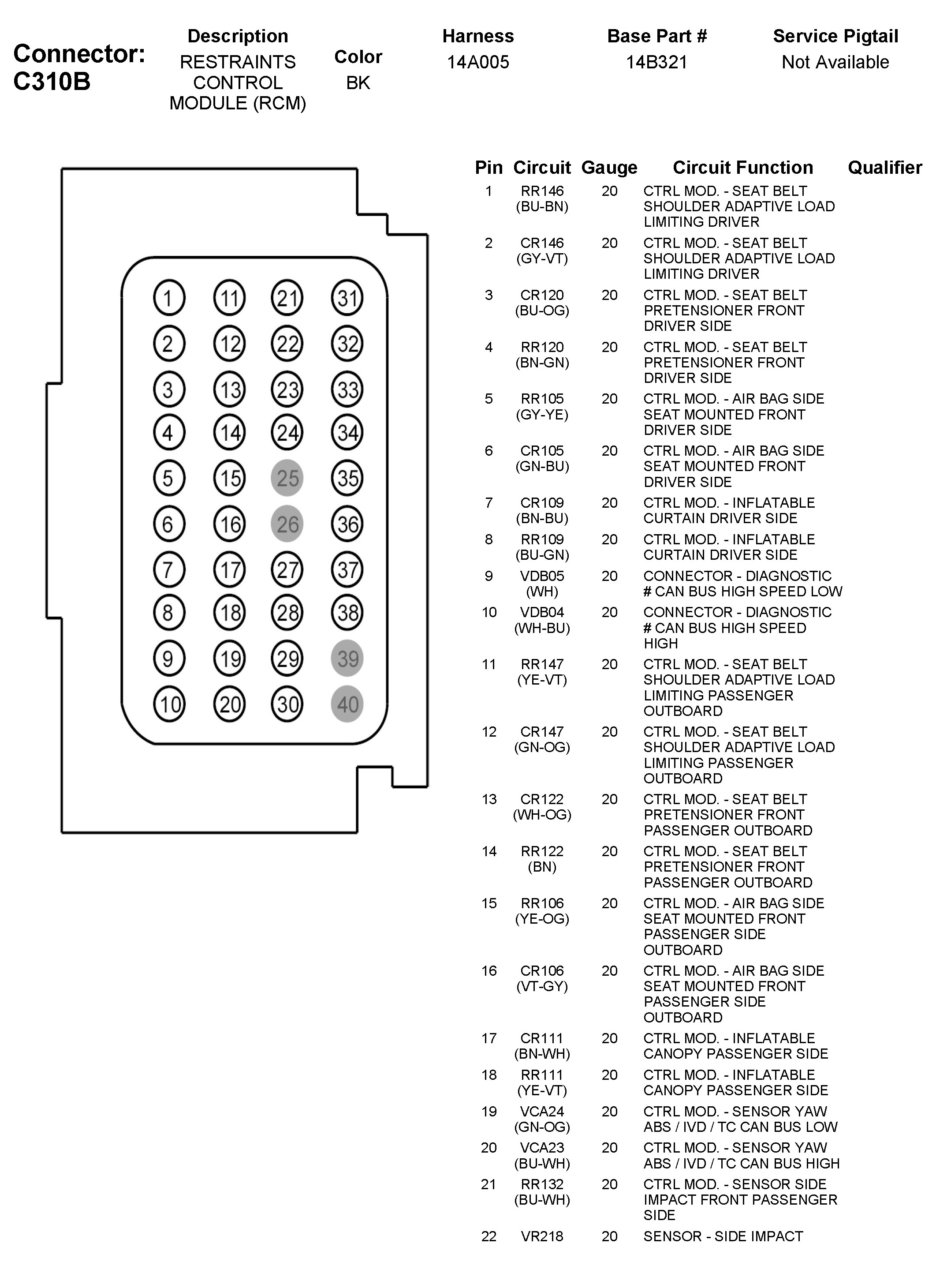 Factory service manual diagram