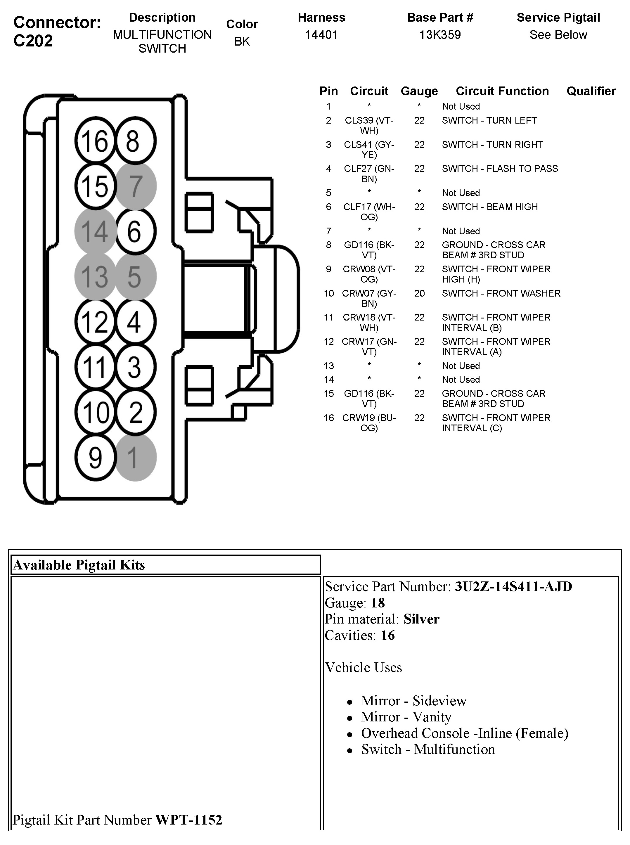 Factory service manual diagram
