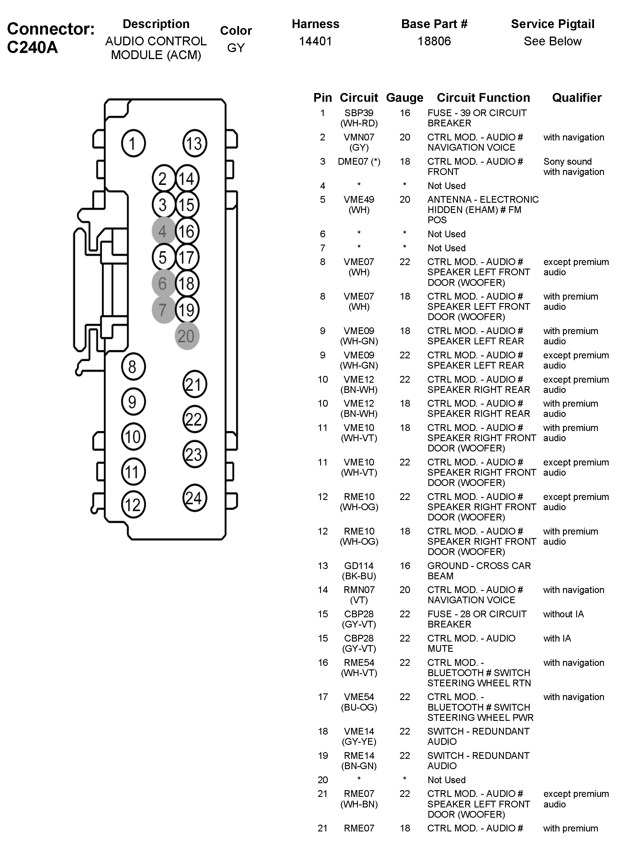 Factory service manual diagram