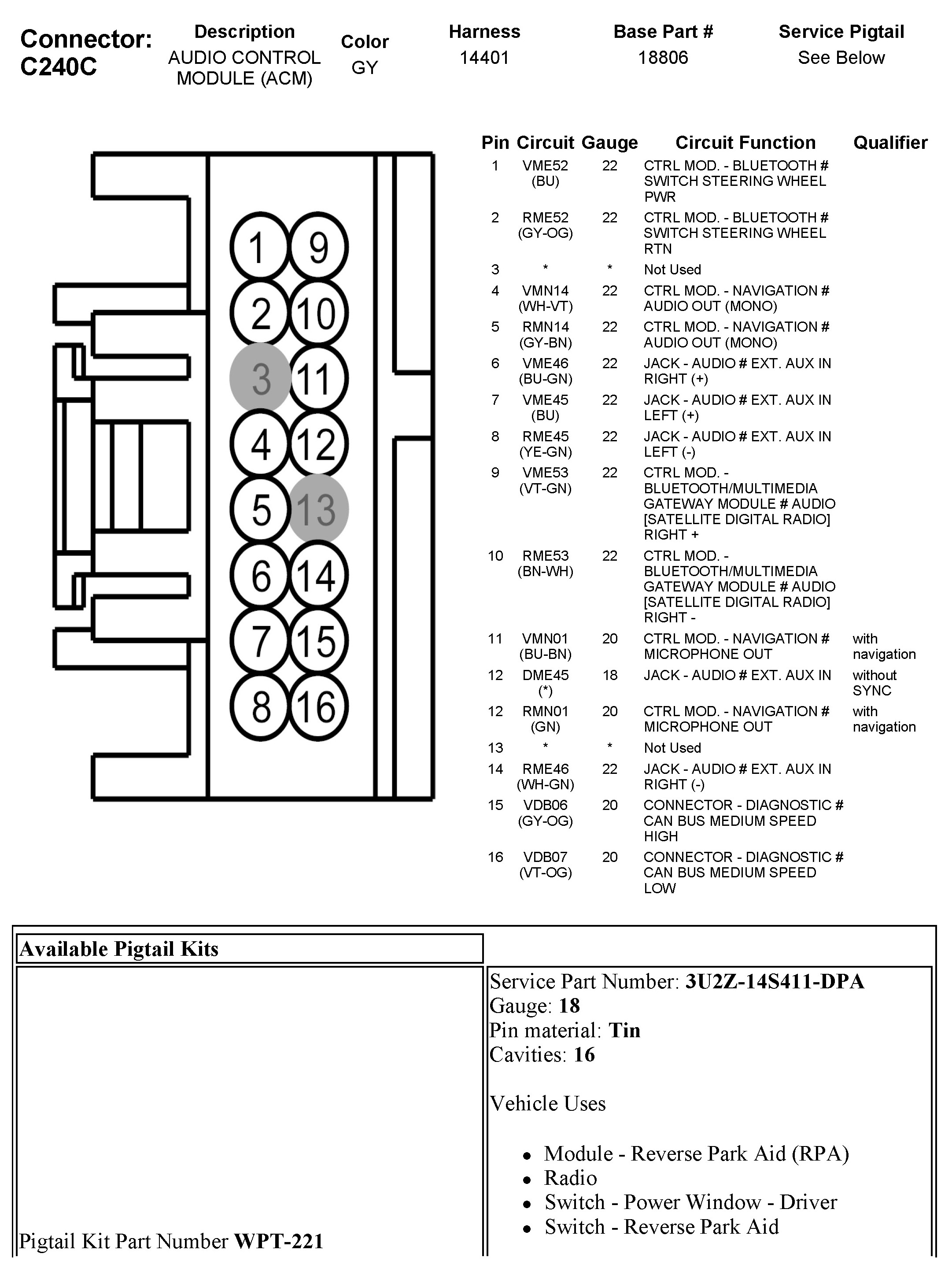 Factory service manual diagram