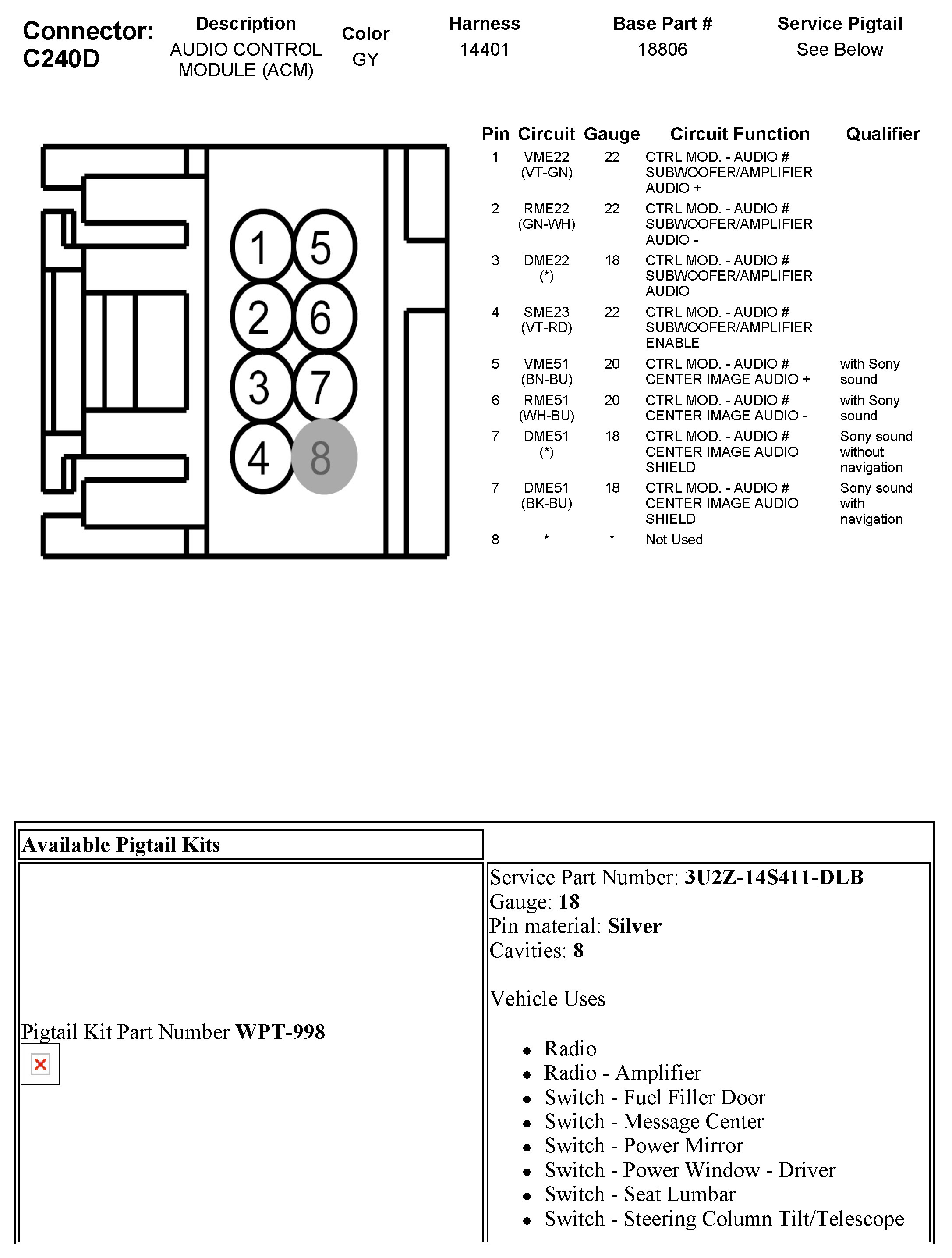 Factory service manual diagram