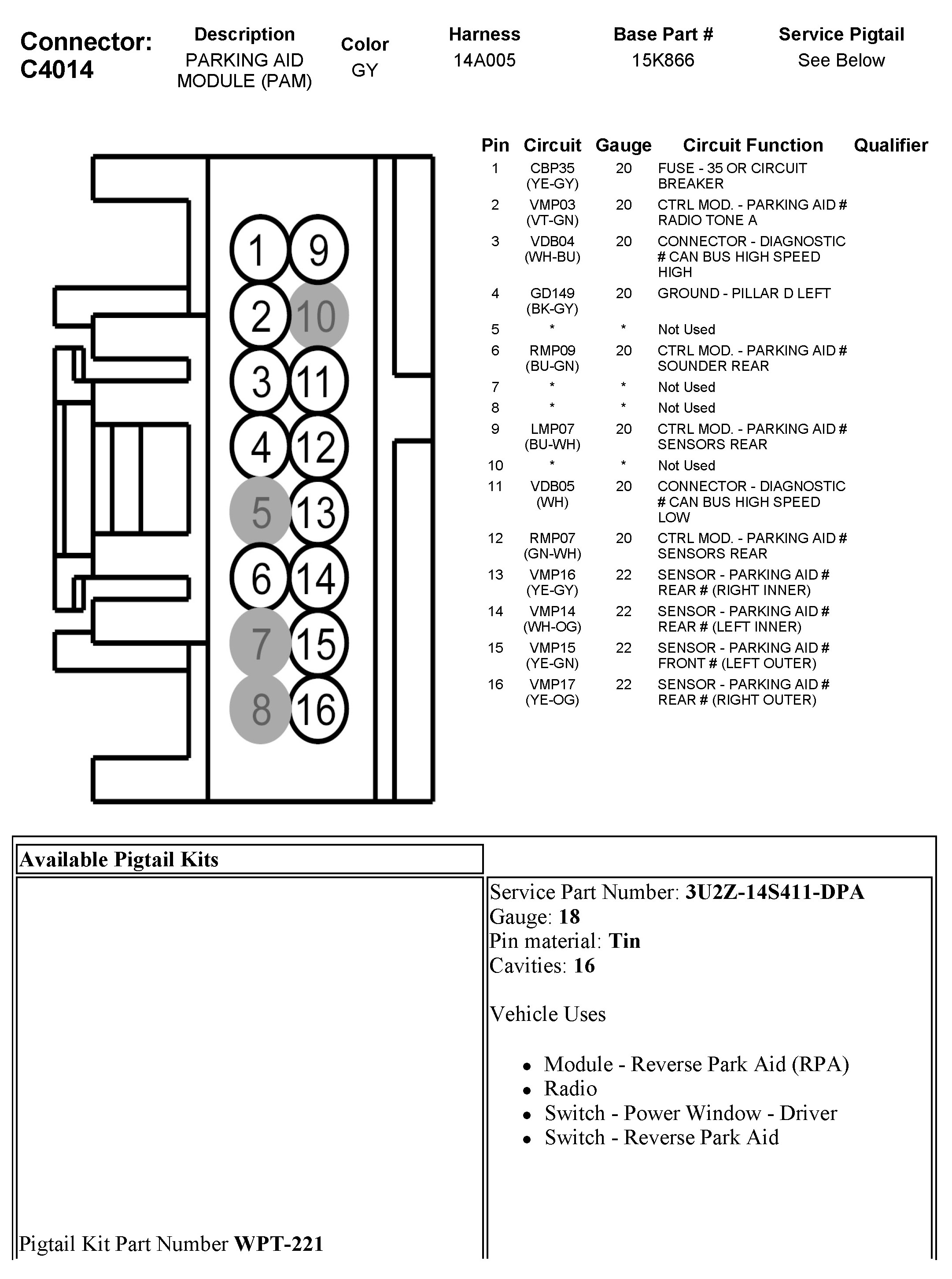 Factory service manual diagram