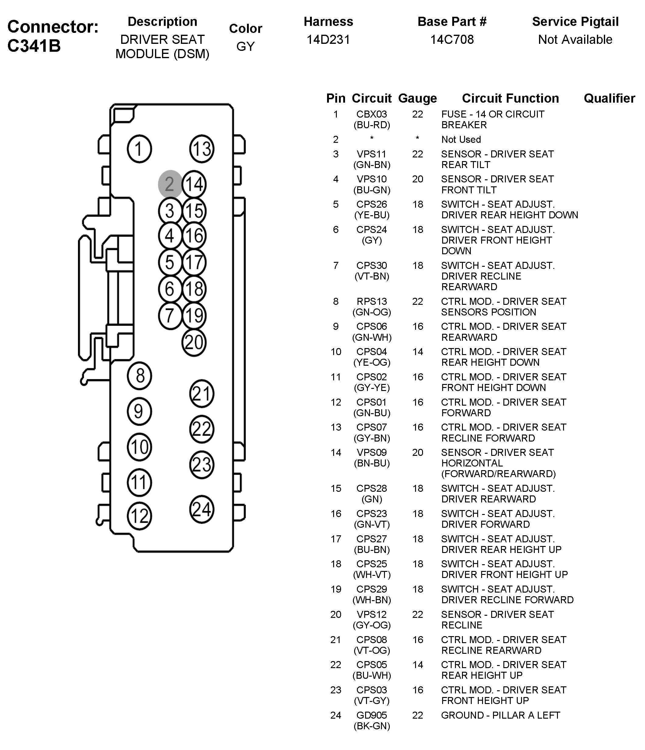 Factory service manual diagram