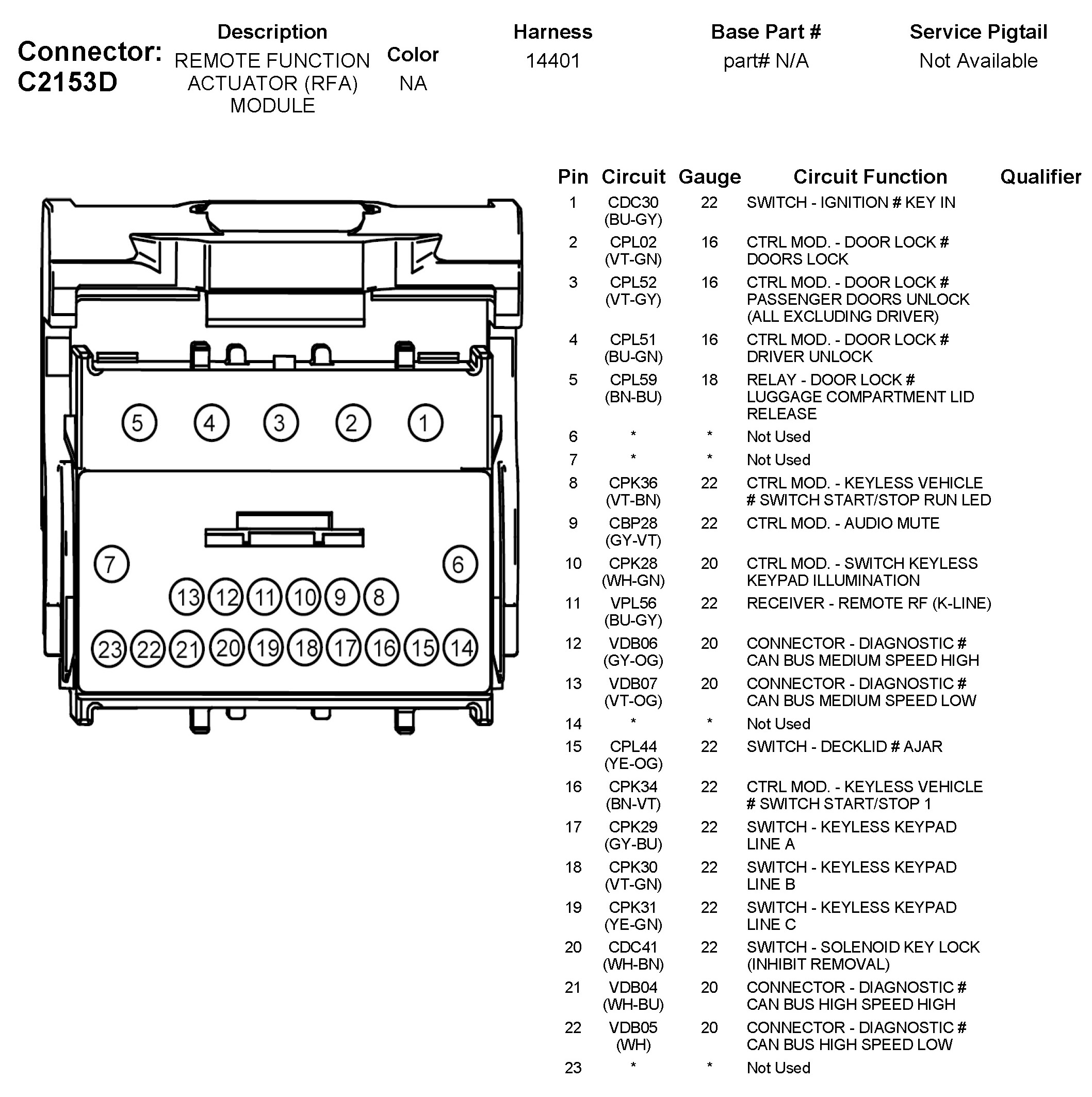 Factory service manual diagram
