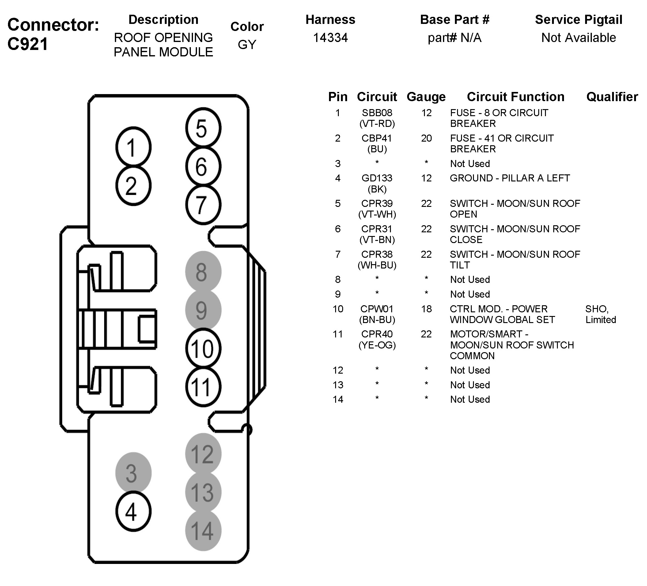 Factory service manual diagram