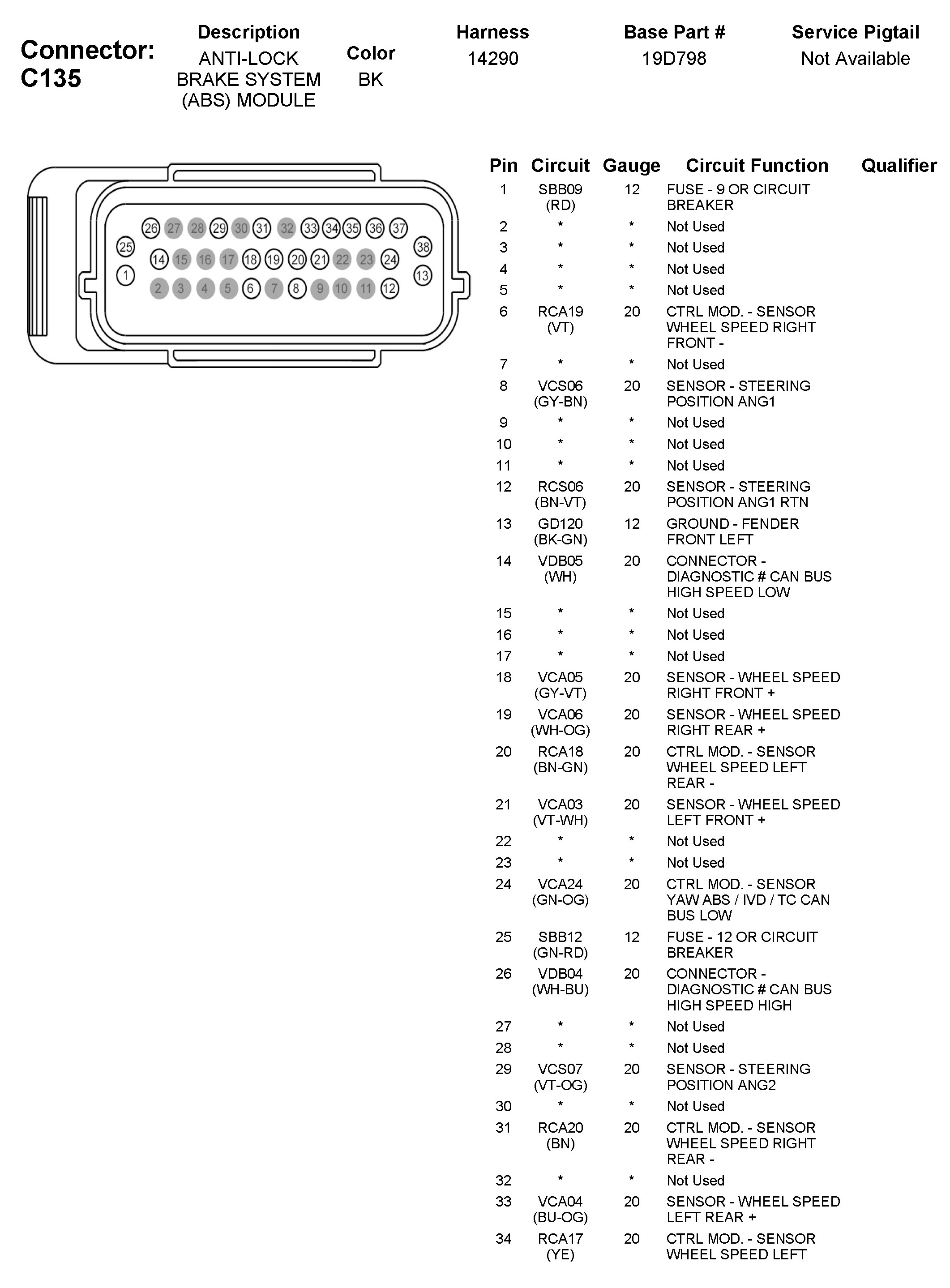 Factory service manual diagram