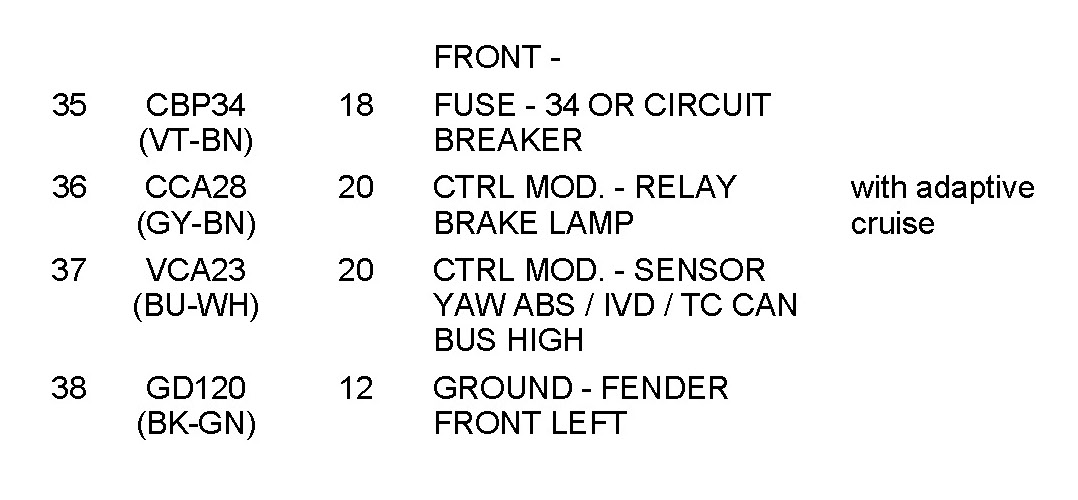 Factory service manual diagram