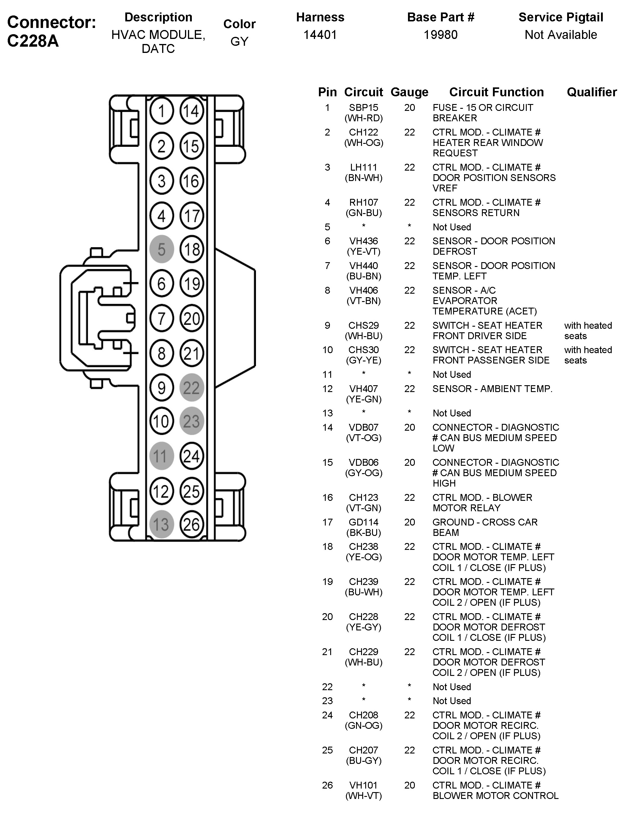 Factory service manual diagram