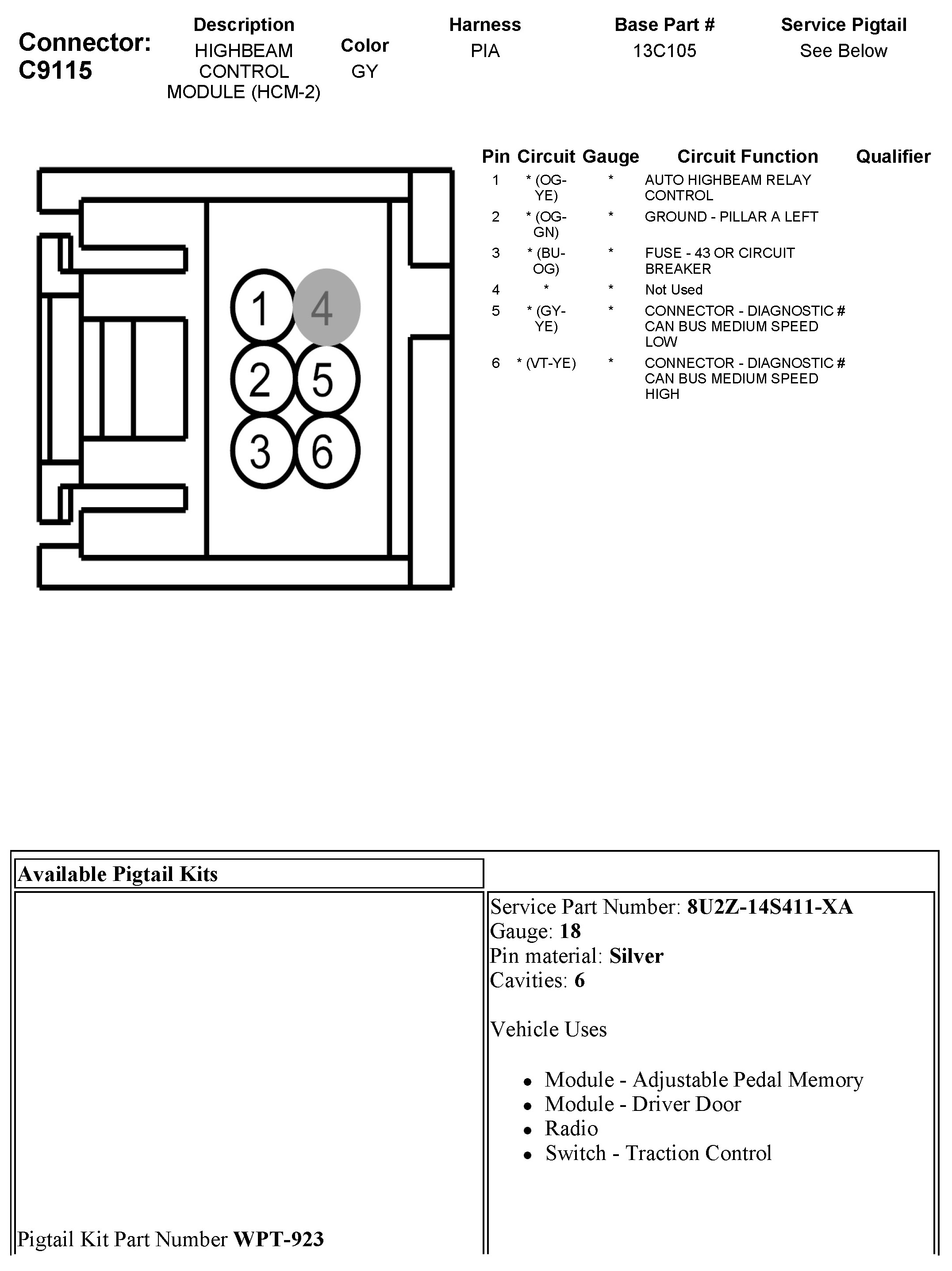 Factory service manual diagram