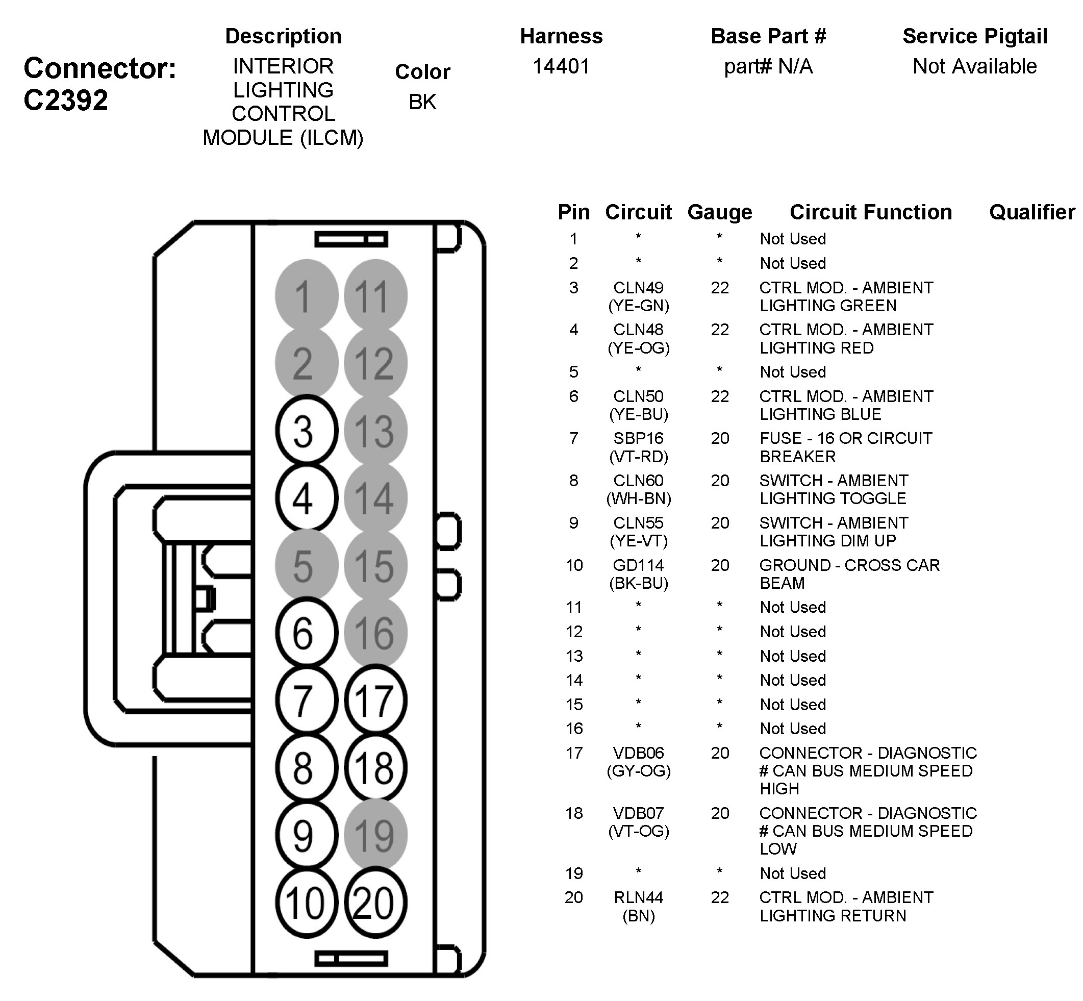 Factory service manual diagram