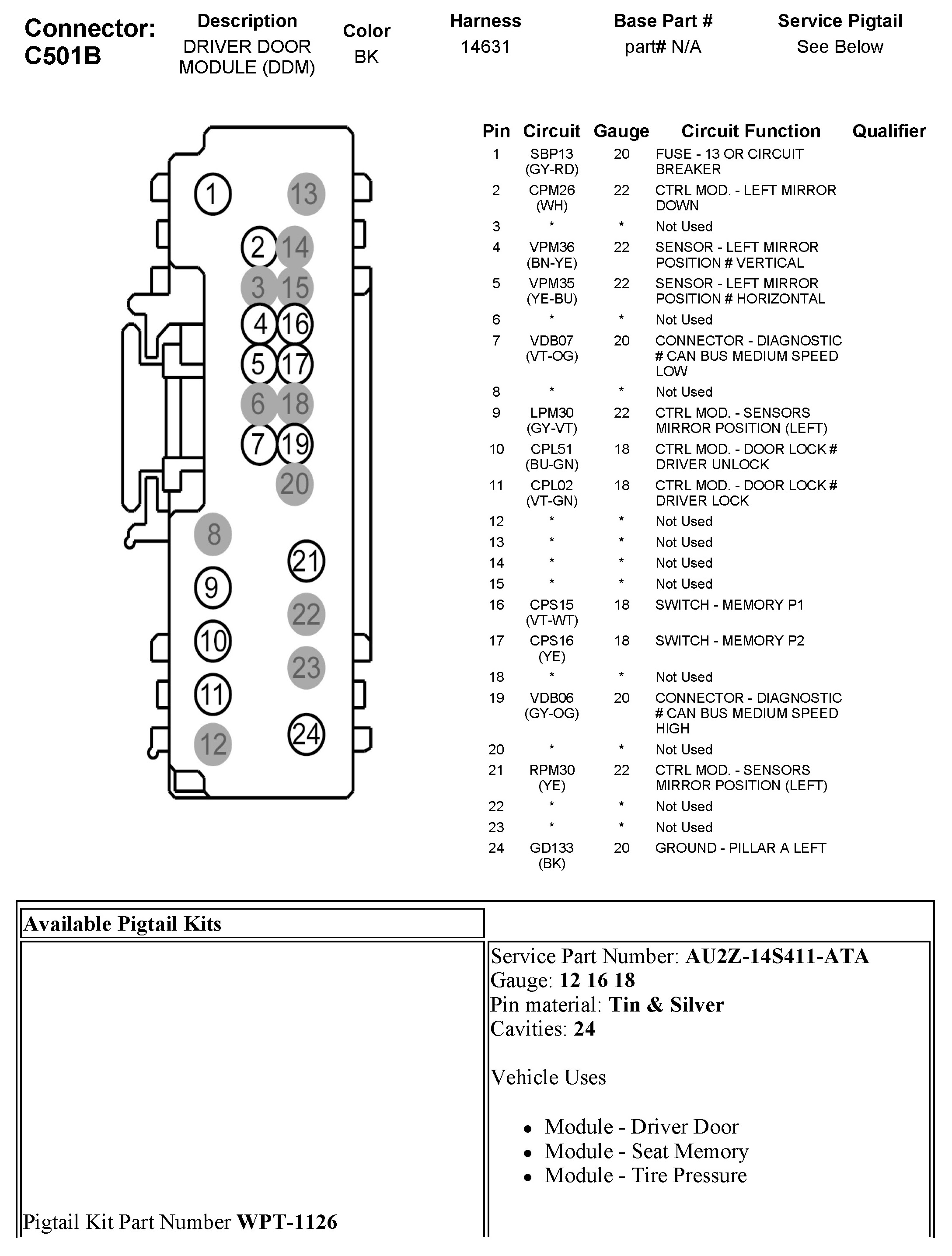 Factory service manual diagram