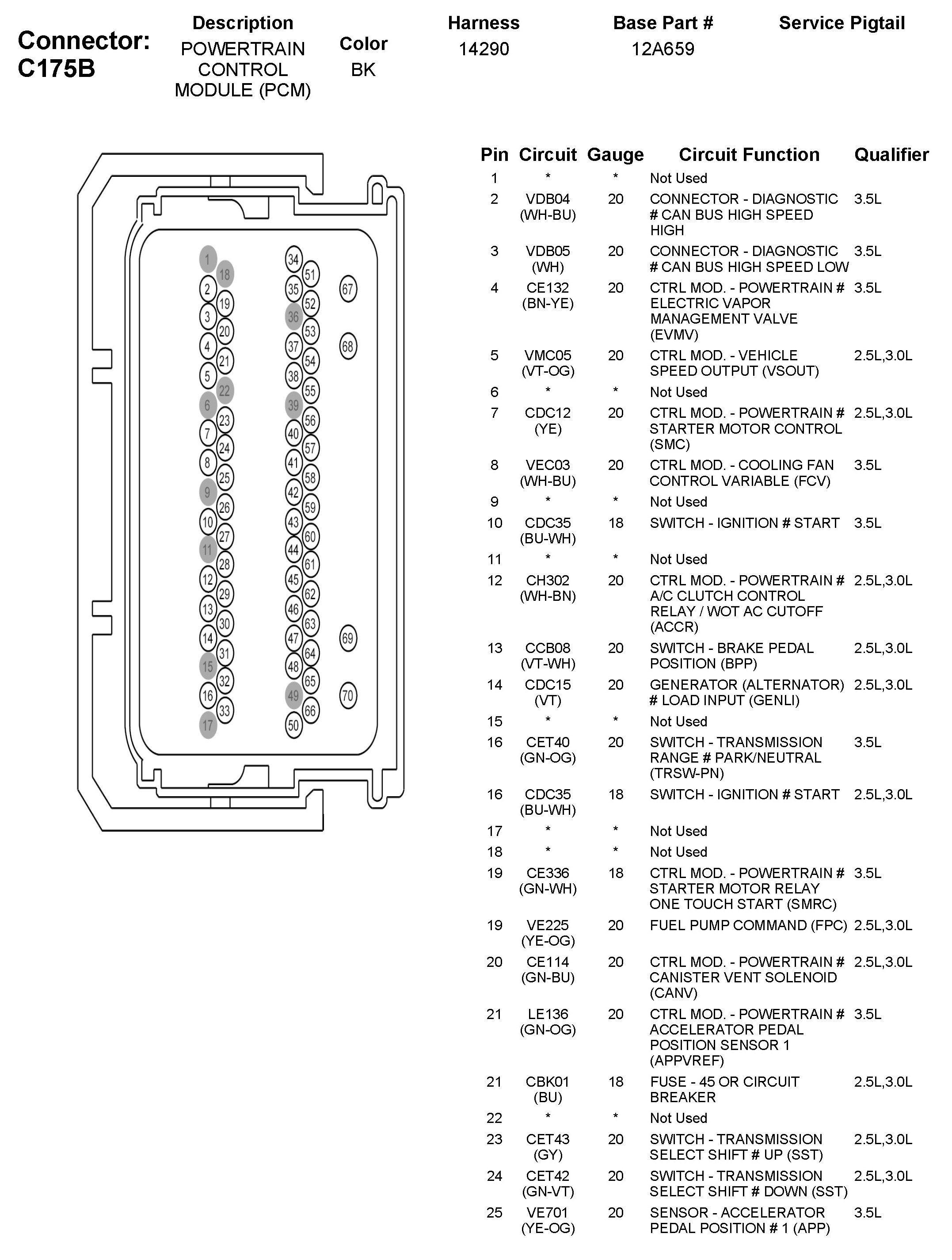 Factory service manual diagram