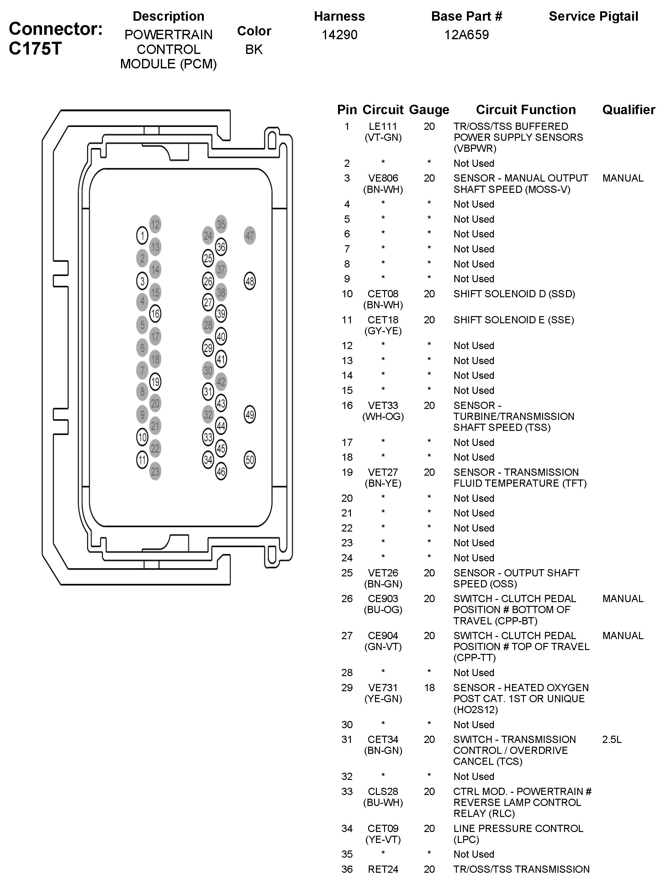 Factory service manual diagram