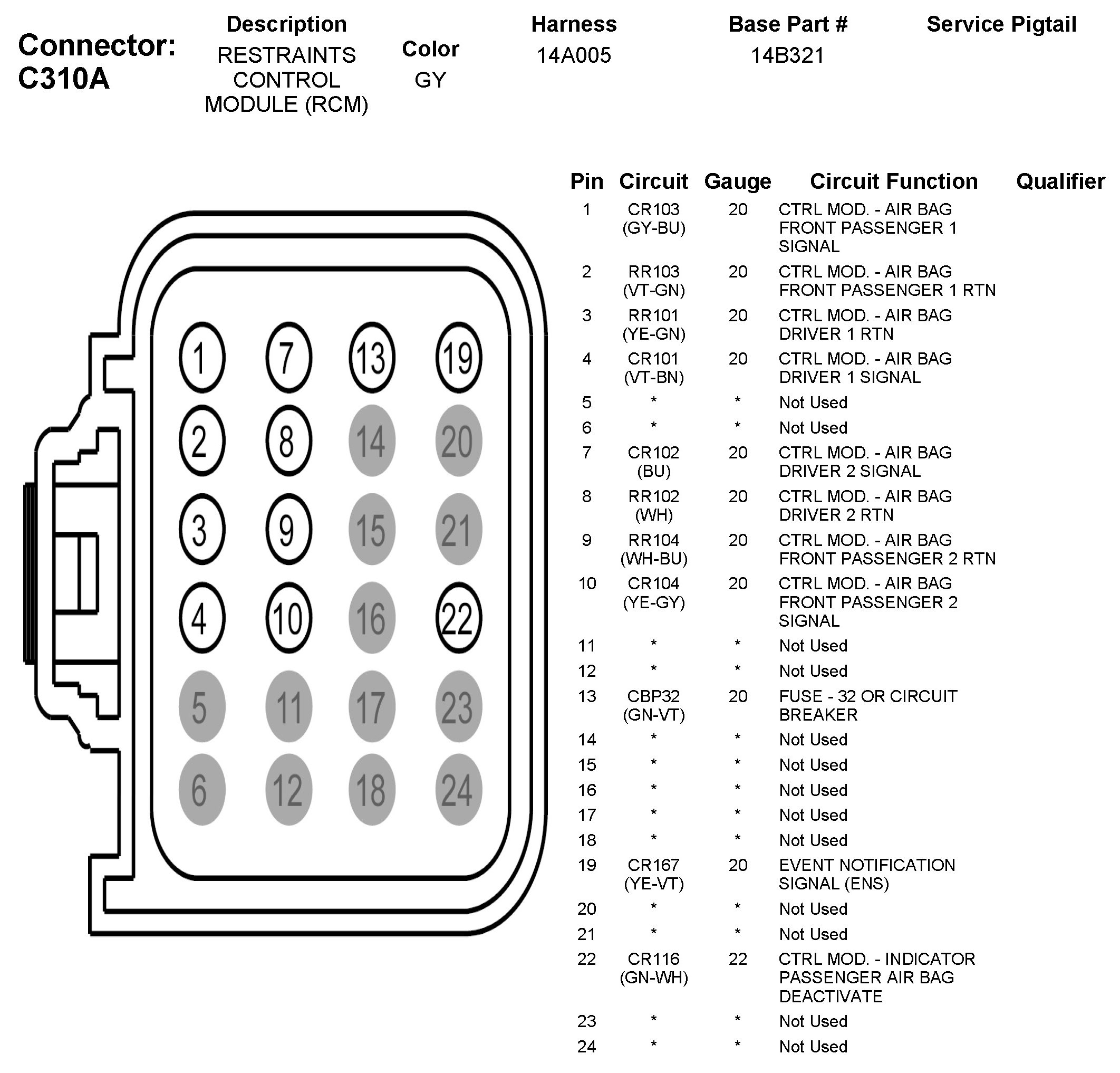 Factory service manual diagram