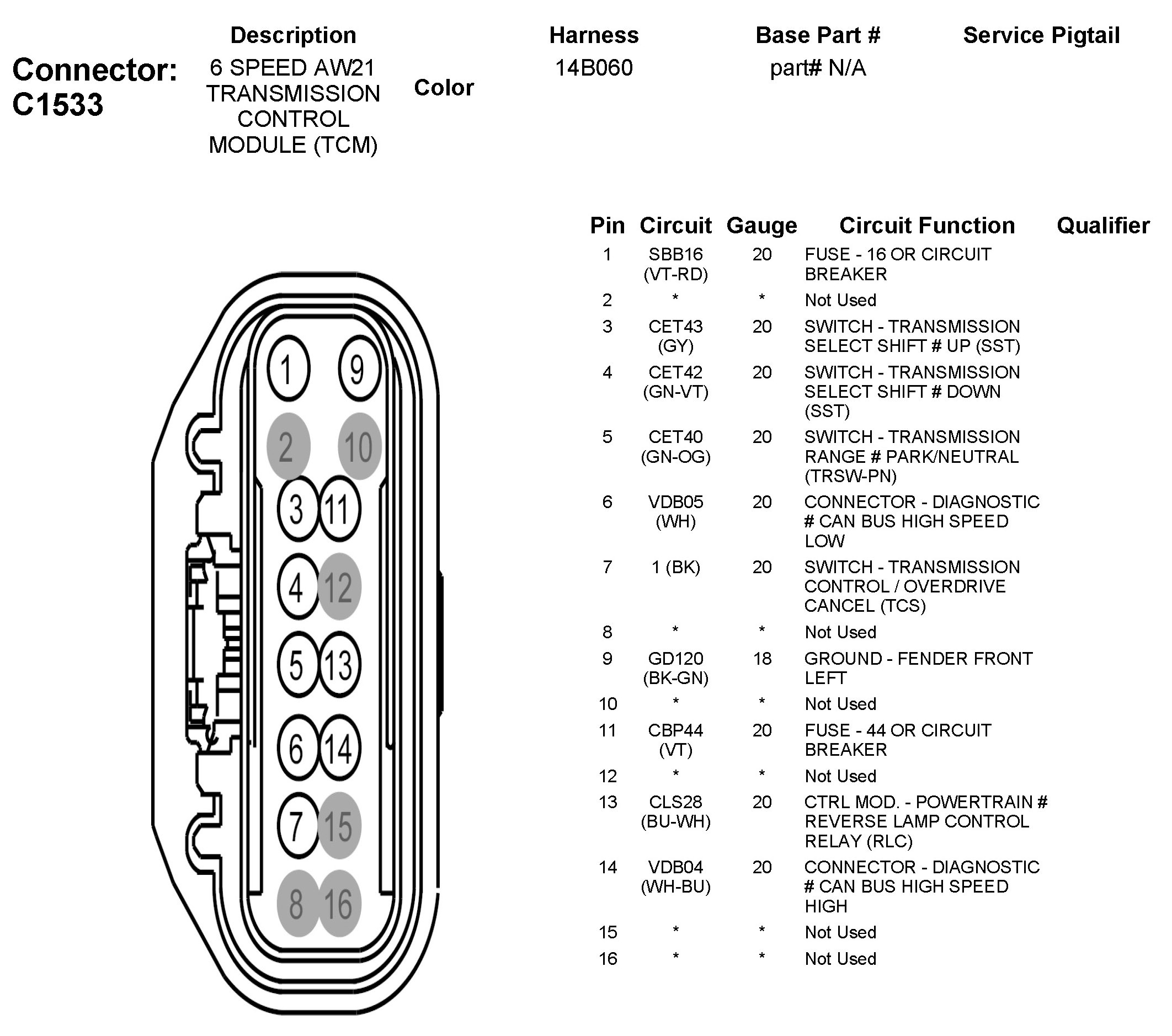 Factory service manual diagram